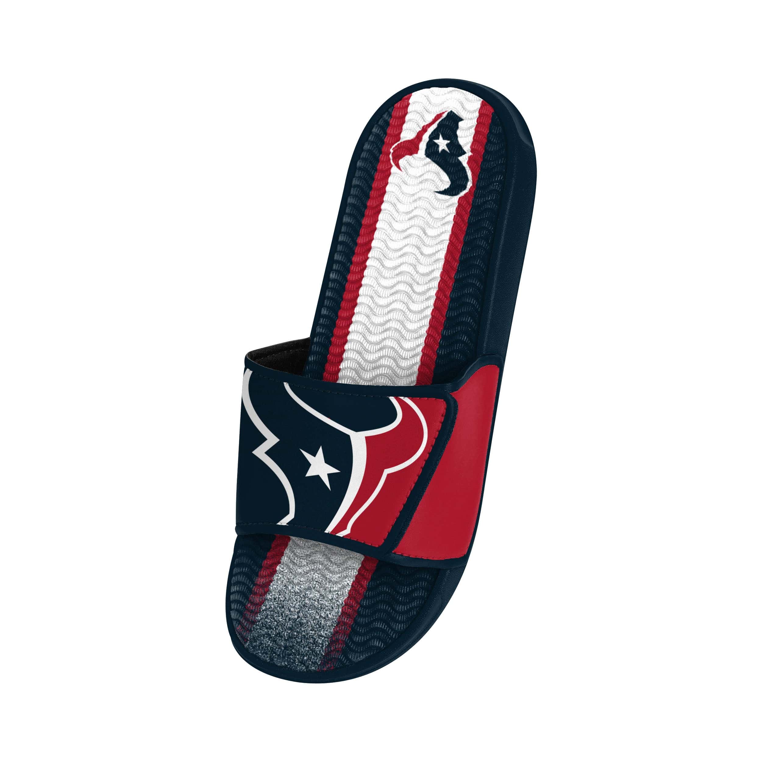 Houston Texans NFL Mens Team Stripe Gel Slide - Image 3