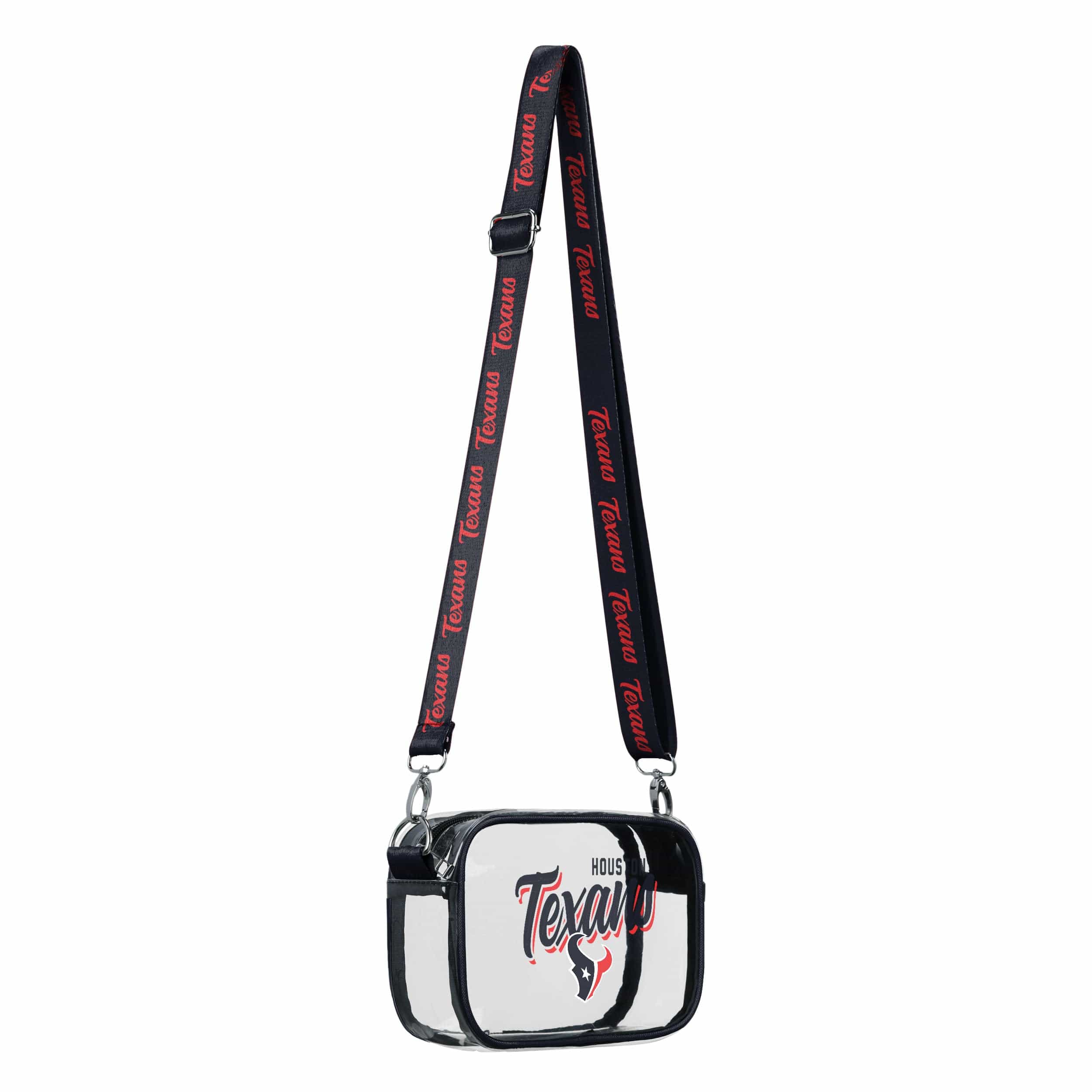 Houston Texans NFL Monty Script Clear Crossbody Bag - Image 2