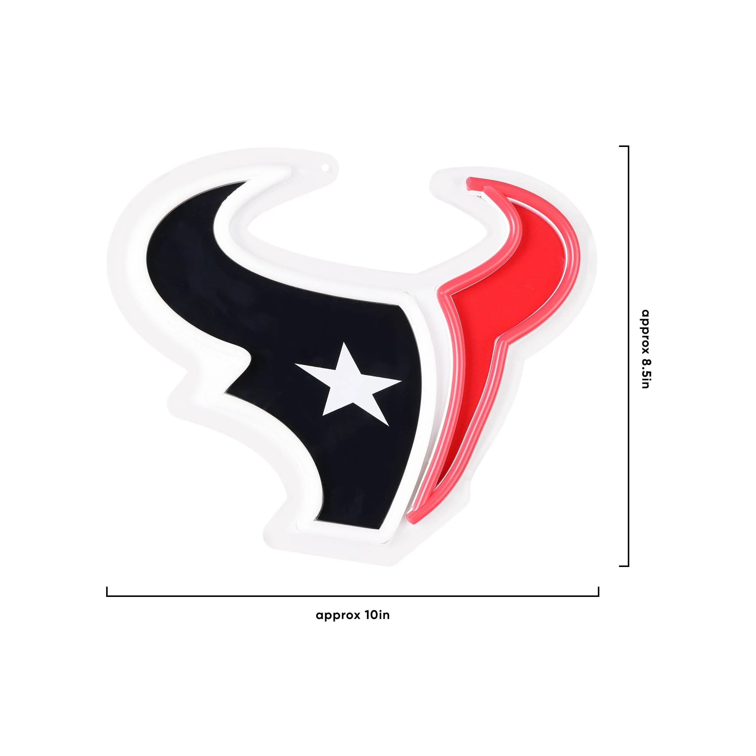 Houston Texans NFL Neon Light Up Big Logo Chain - Image 5
