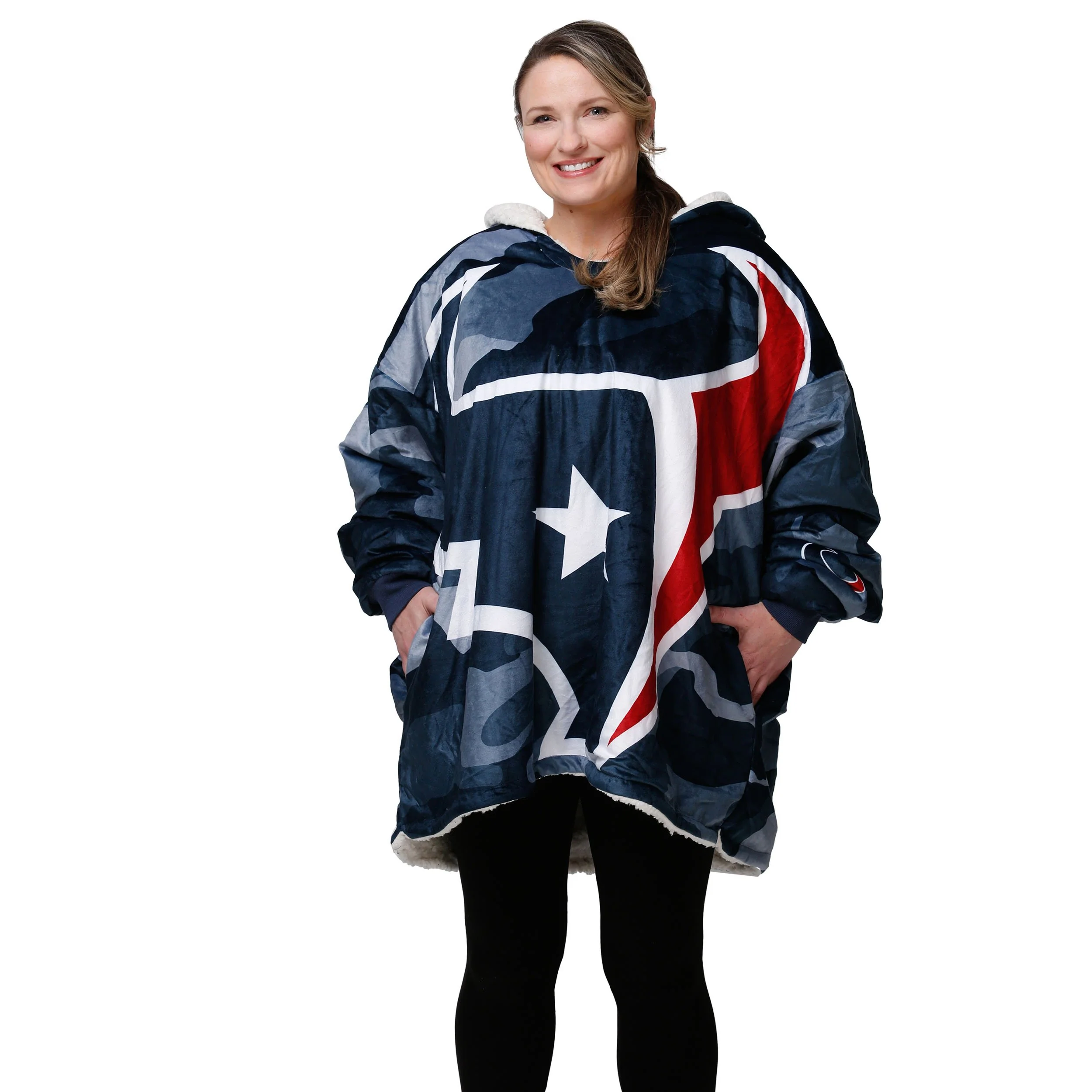 Houston Texans NFL Reversible Team Color Camo Hoodeez - Image 3