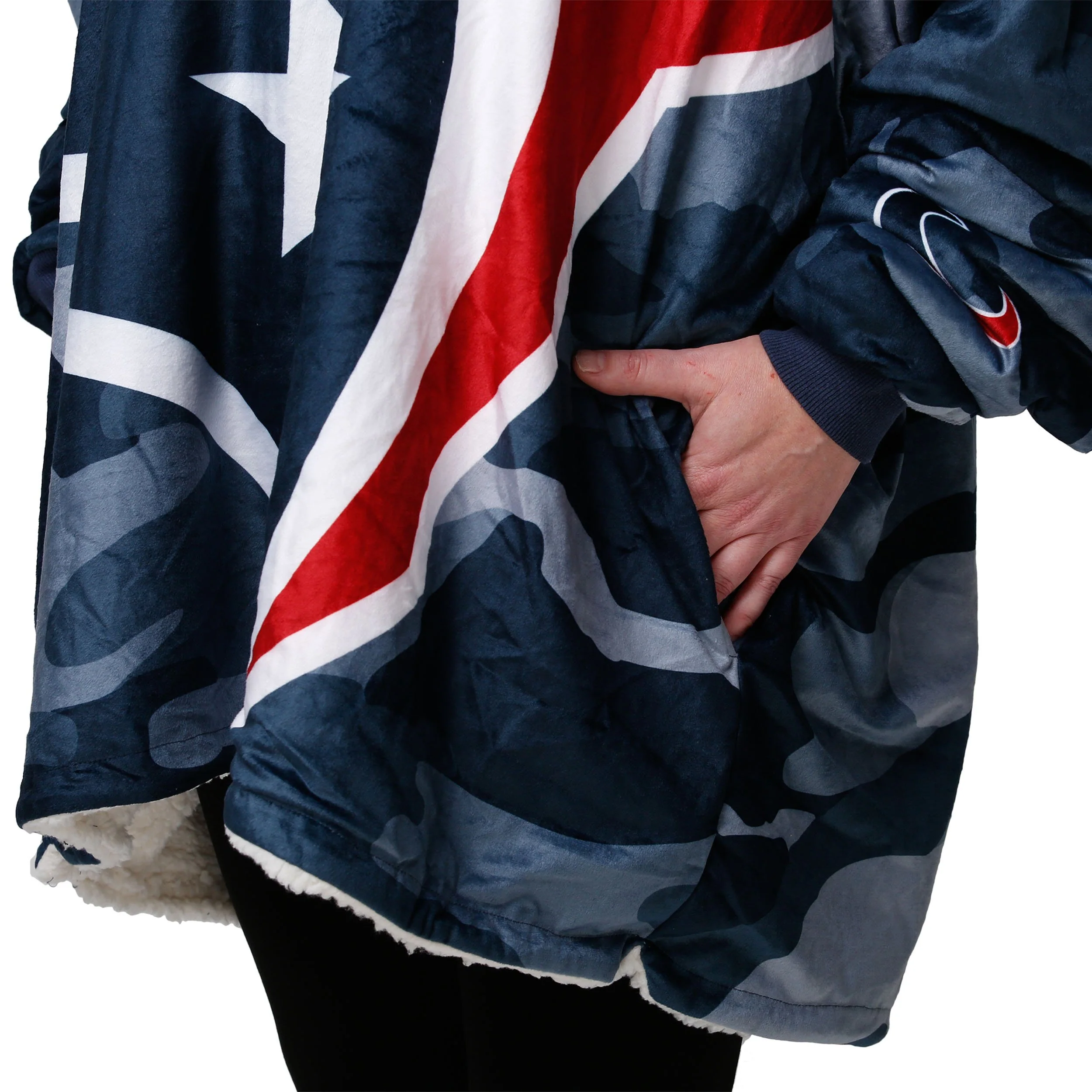Houston Texans NFL Reversible Team Color Camo Hoodeez - Image 5