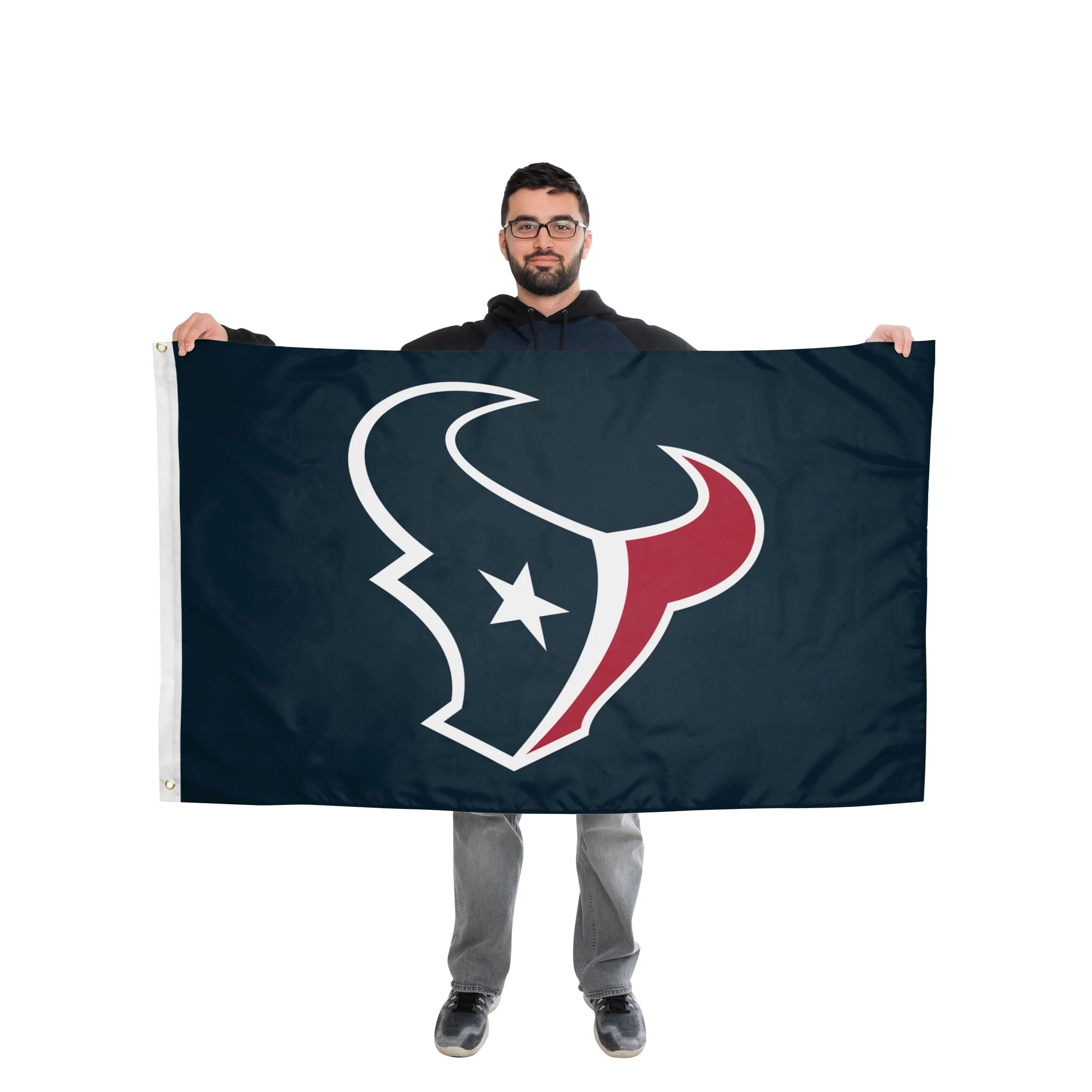 Houston Texans NFL Solid Horizontal Flag - Image 2