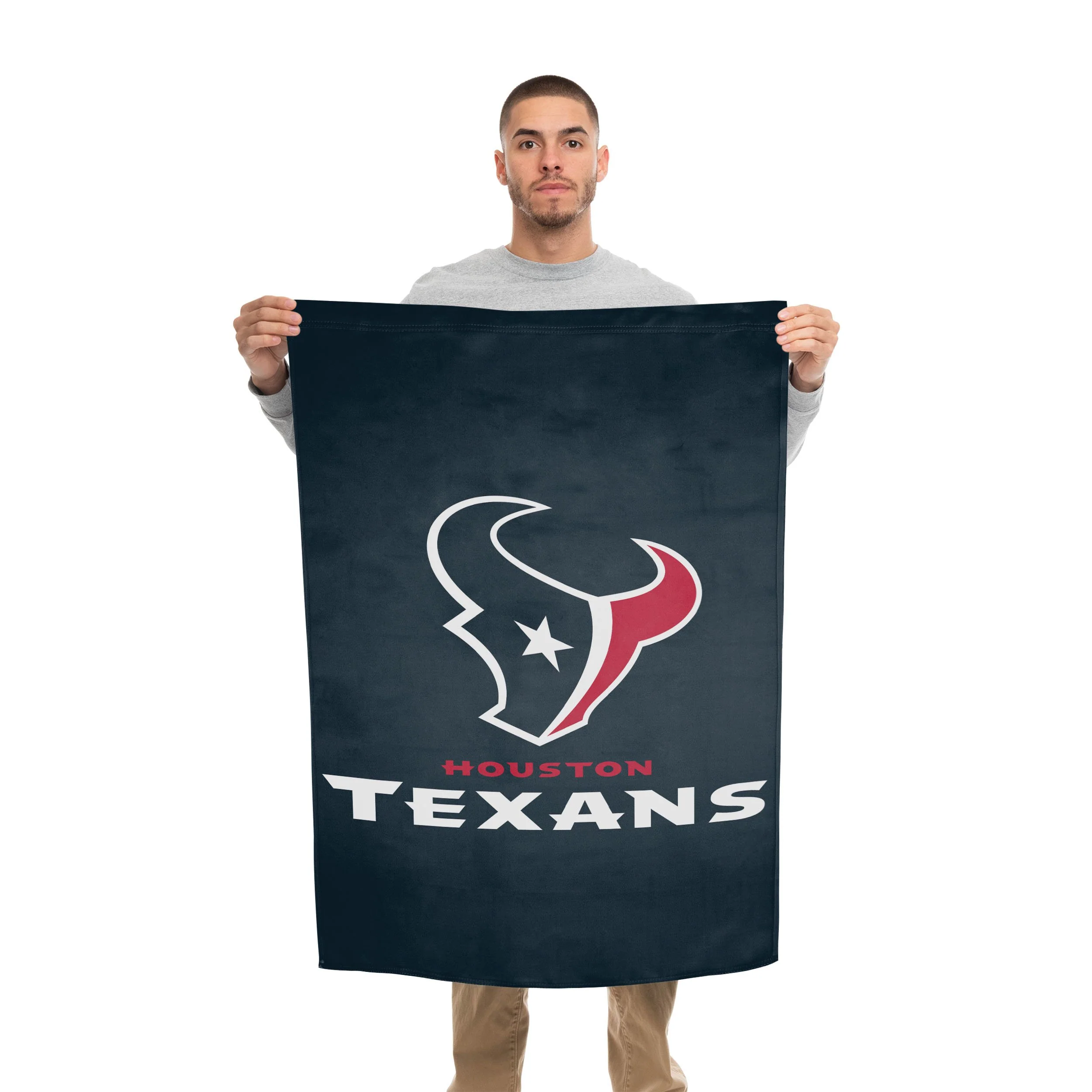 Houston Texans NFL Solid Vertical Flag - Image 2