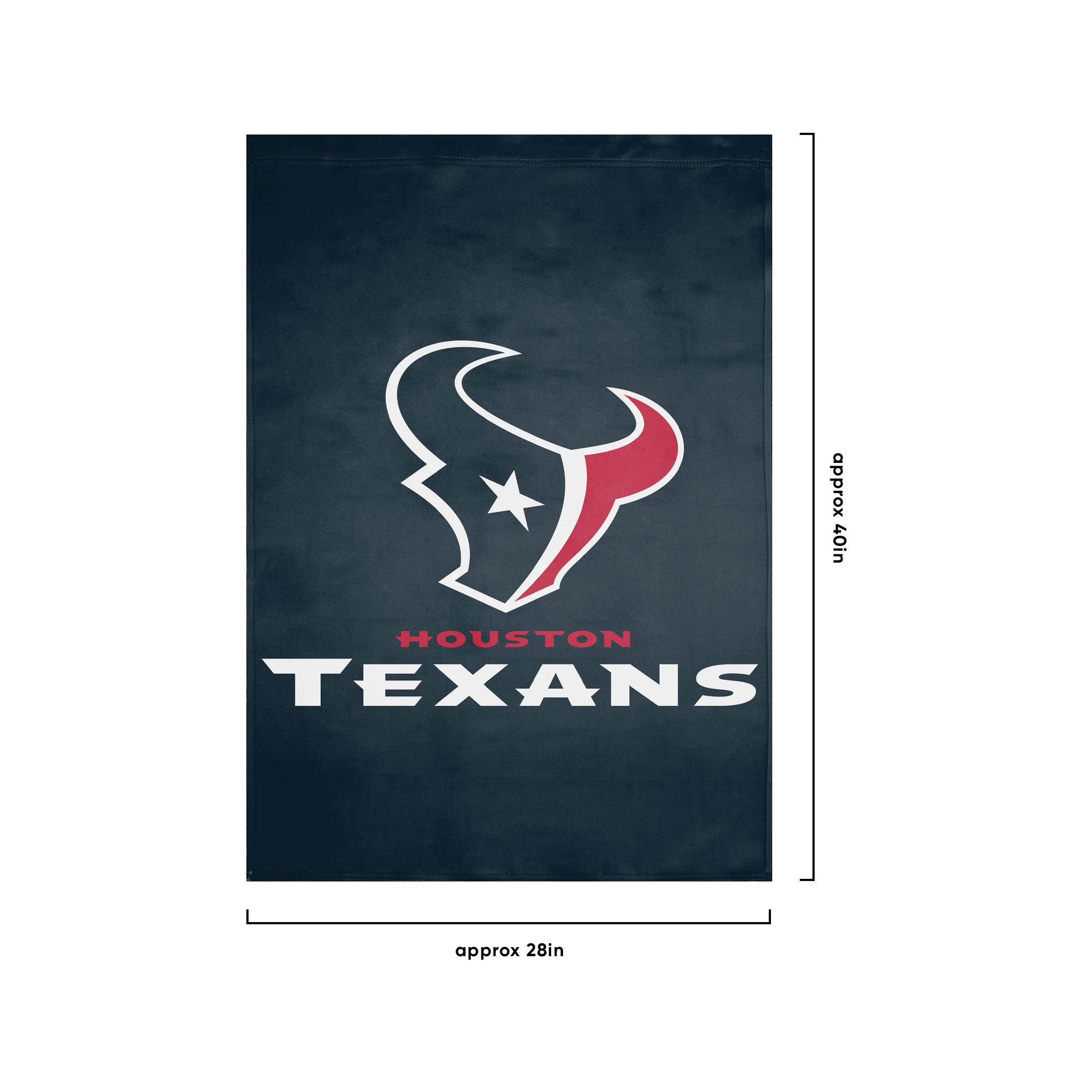 Houston Texans NFL Solid Vertical Flag - Image 3