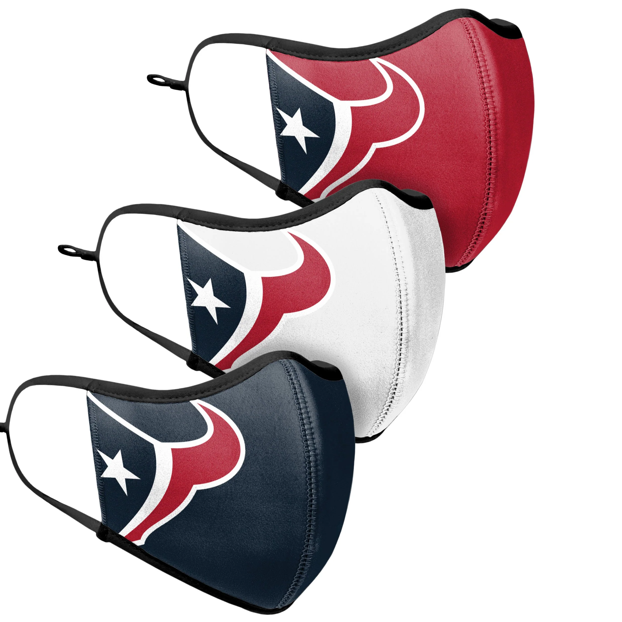 Houston Texans NFL Sport 3 Pack Face Cover - Image 3