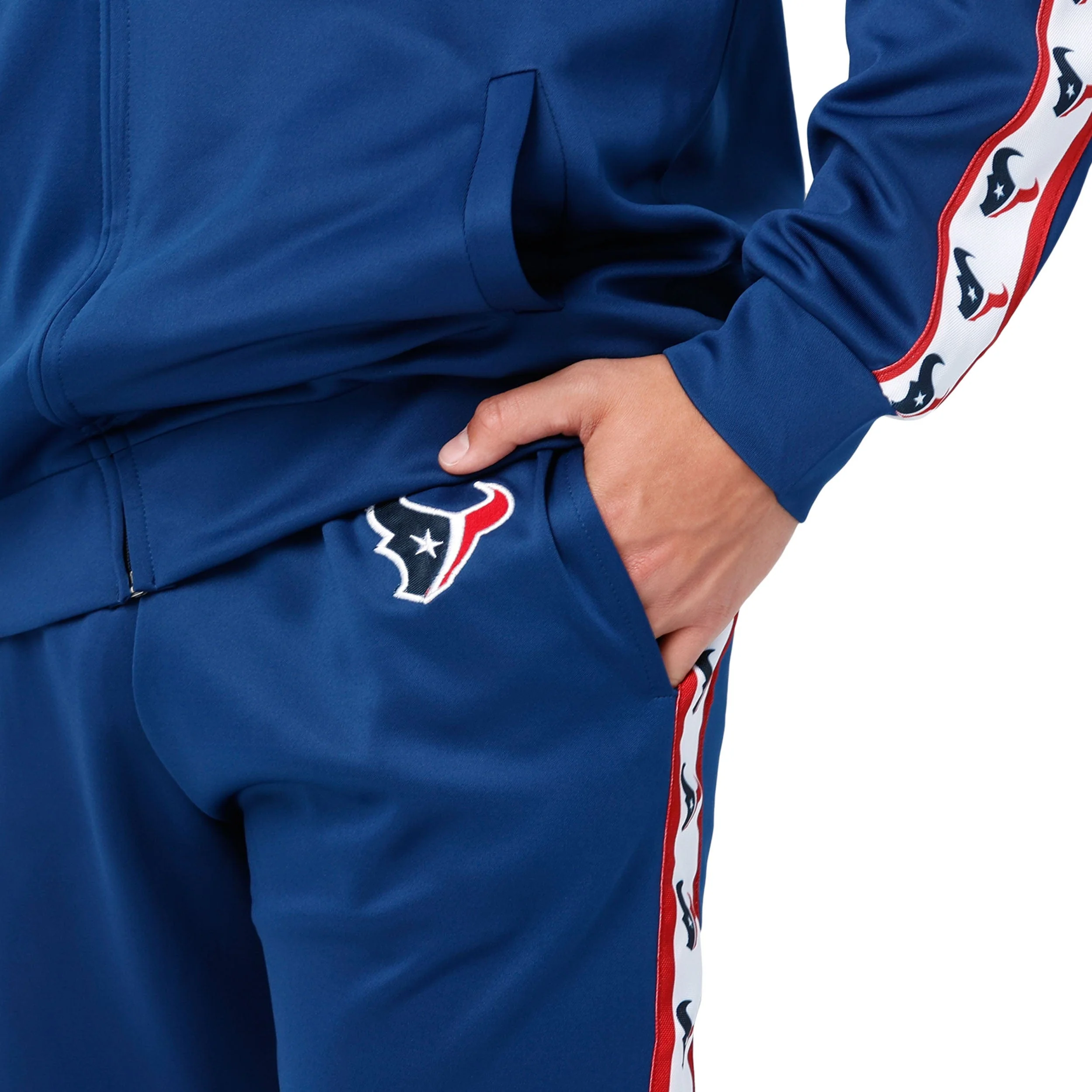 Houston Texans NFL Mens Stripe Logo Track Pants - Image 3