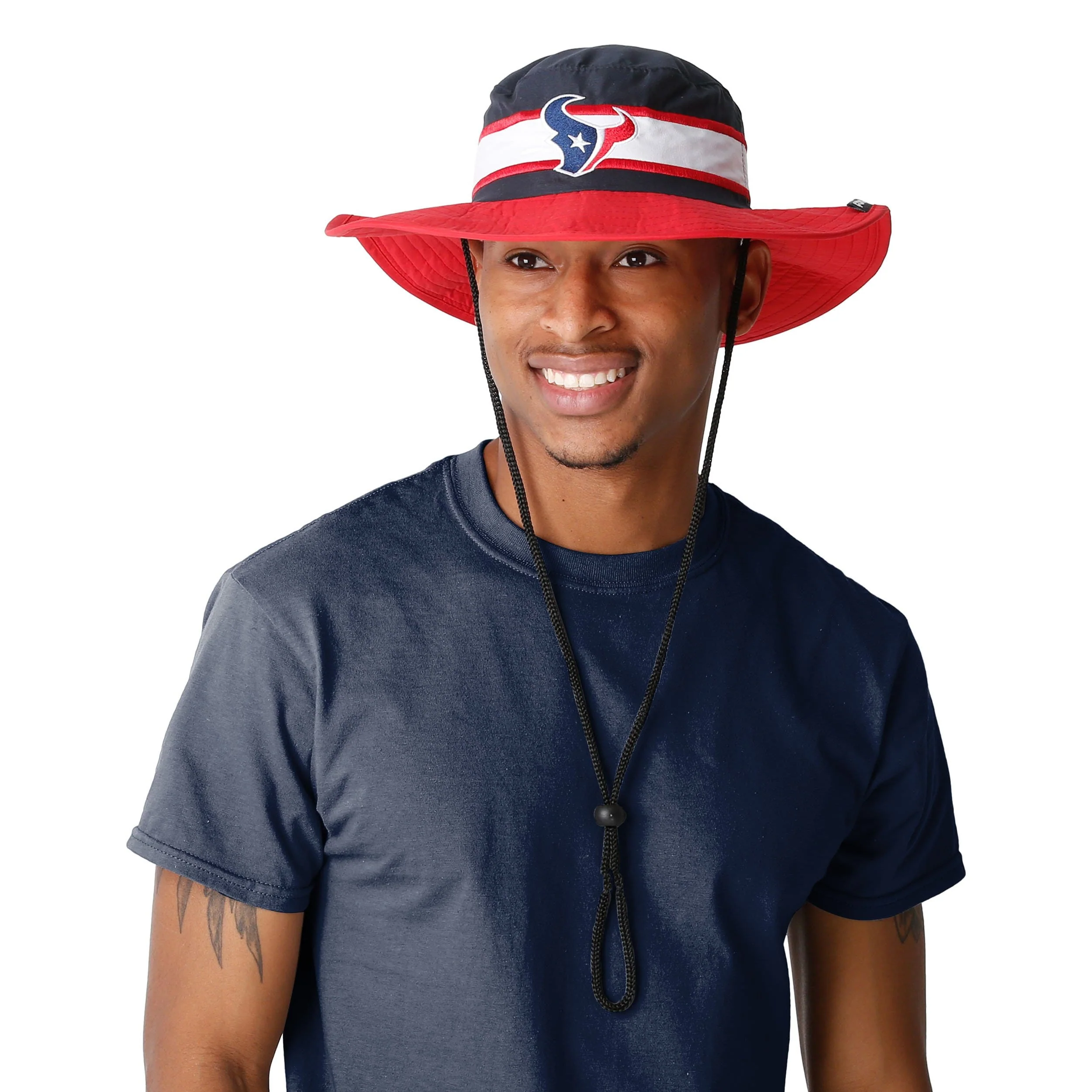 Houston Texans NFL Team Stripe Boonie Hat - Image 5