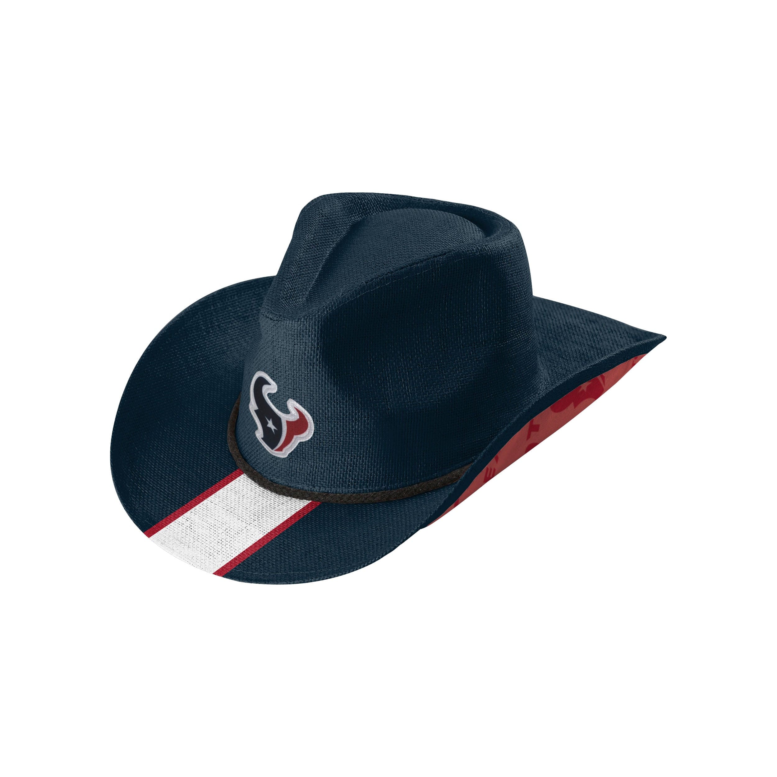 Houston Texans NFL Team Stripe Cowboy Hat - Image 3