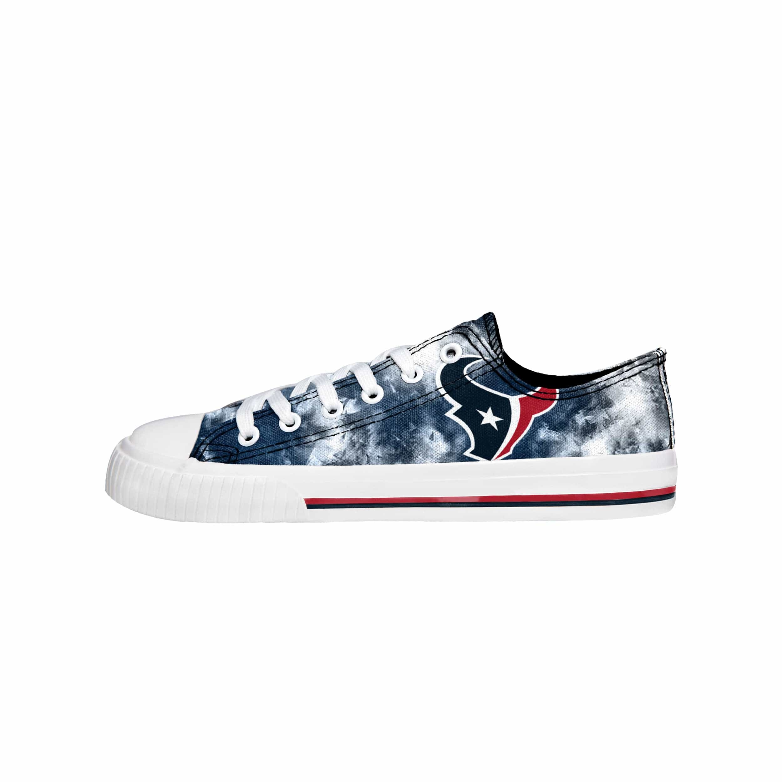 Houston Texans NFL Womens Low Top Tie-Dye Canvas Shoe - Image 2