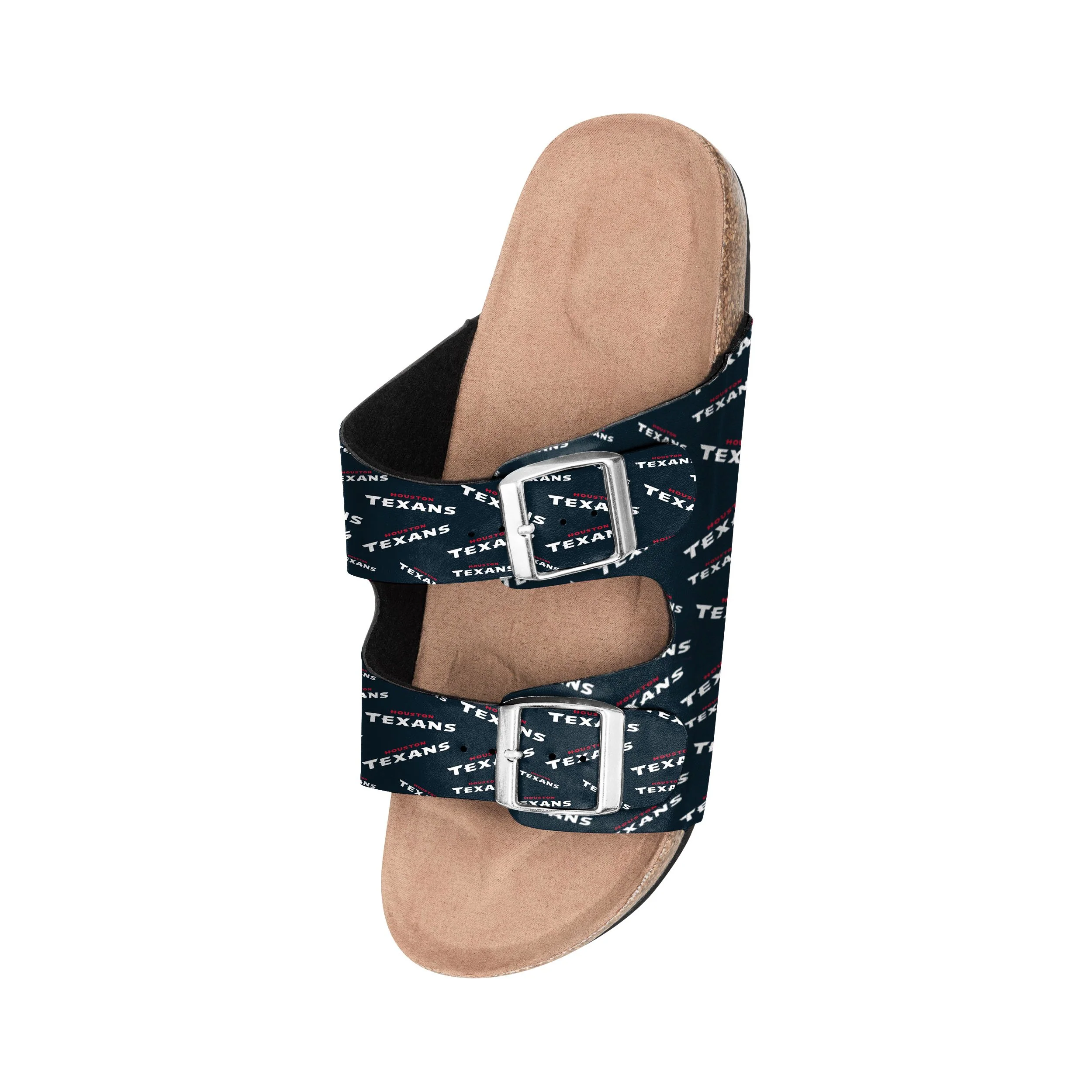 Houston Texans NFL Womens Mini Print Double Buckle Sandal - Image 3