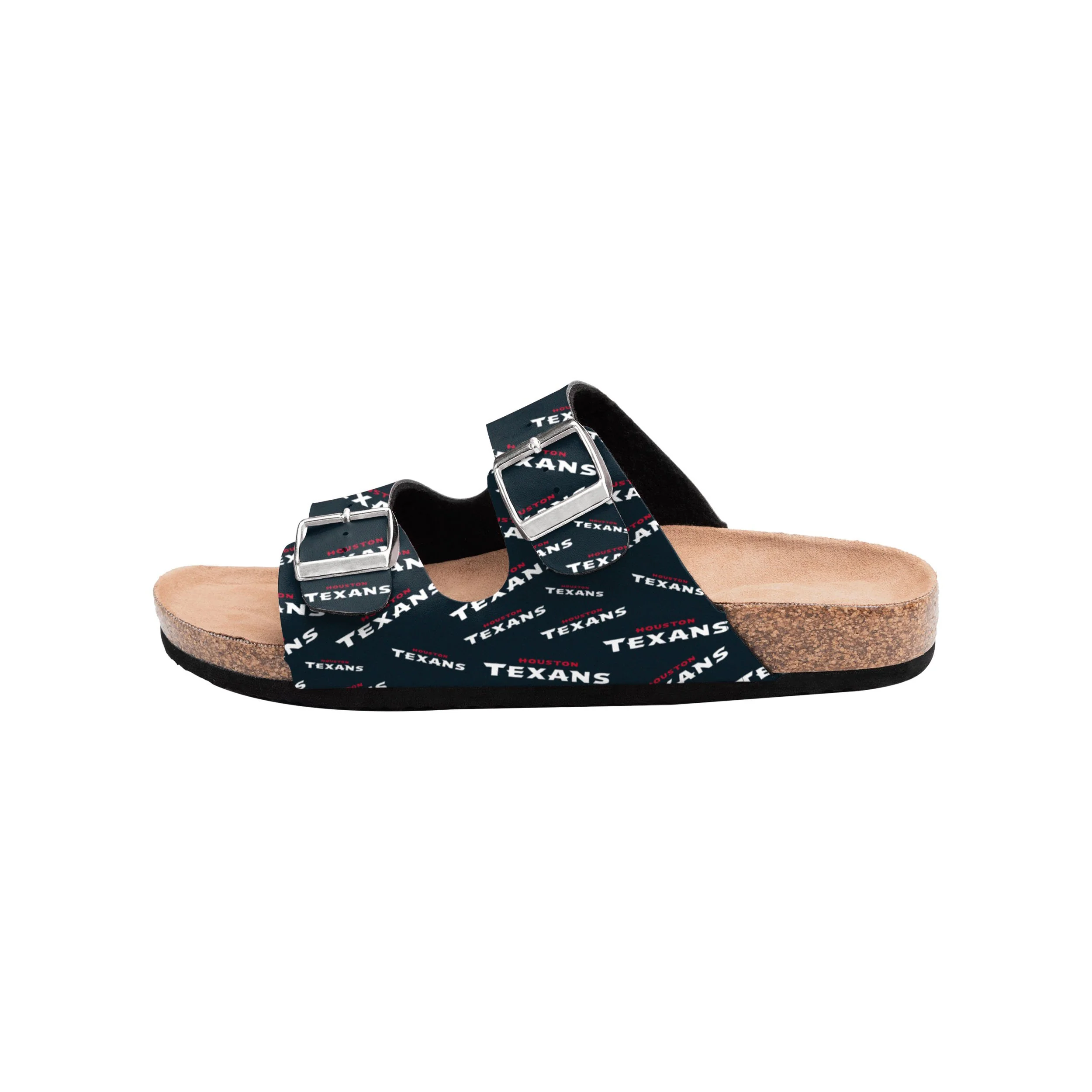Houston Texans NFL Womens Mini Print Double Buckle Sandal - Image 4