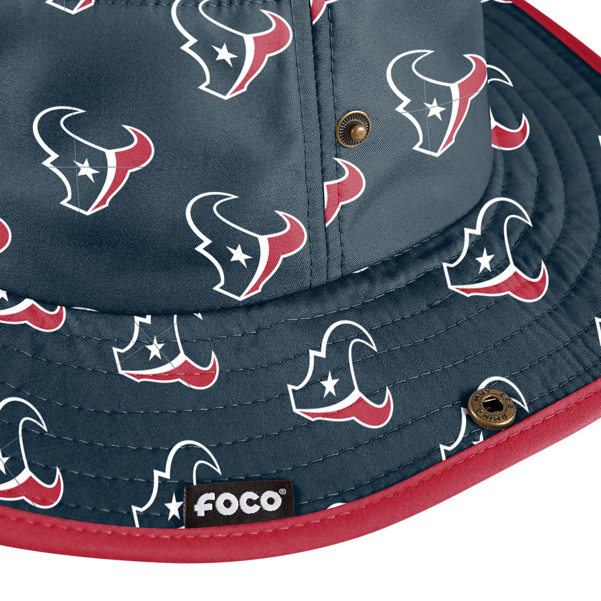 Houston Texans NFL Womens Mini Print Hybrid Boonie Hat - Image 3