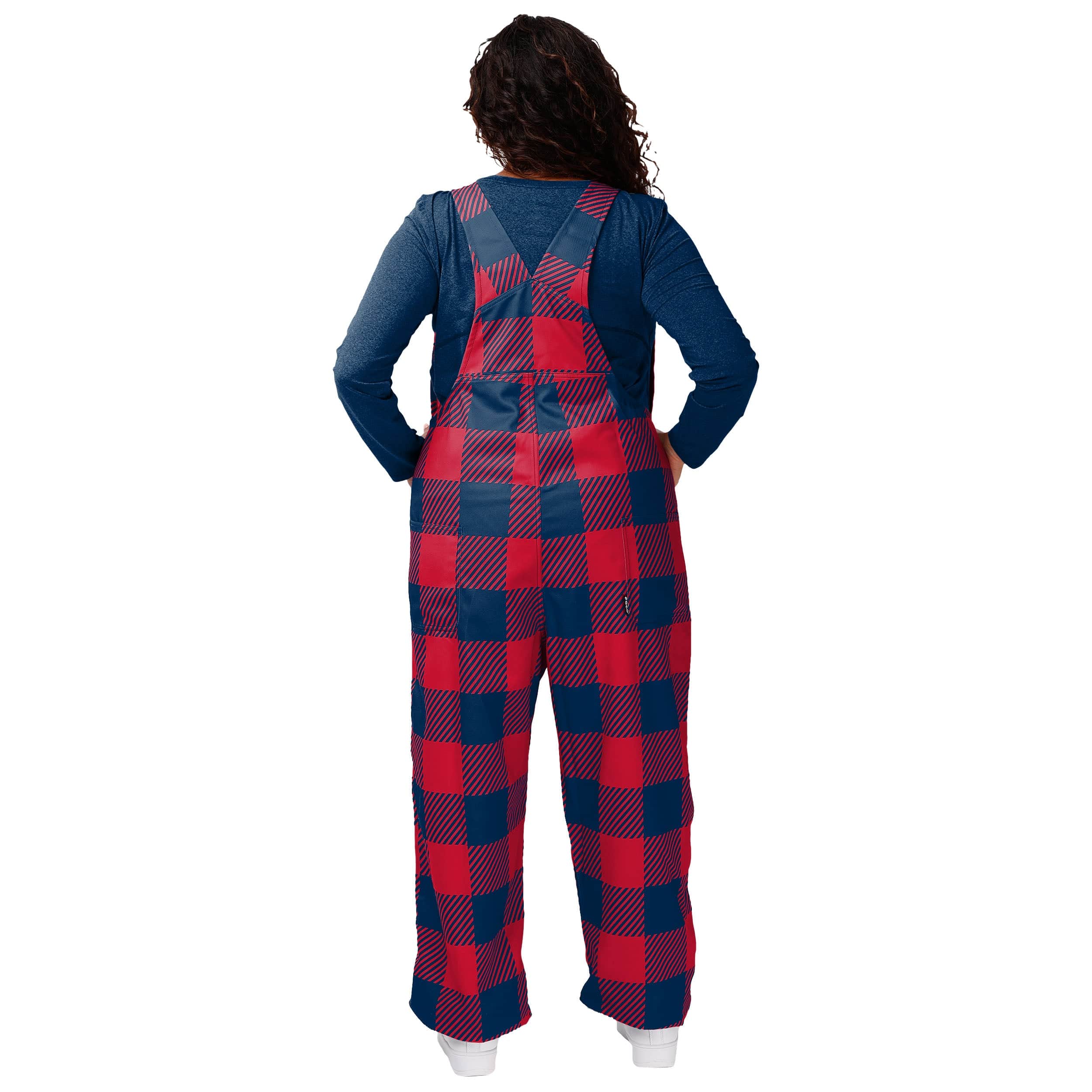 Houston Texans NFL Womens Plaid Bib Overalls - Image 2