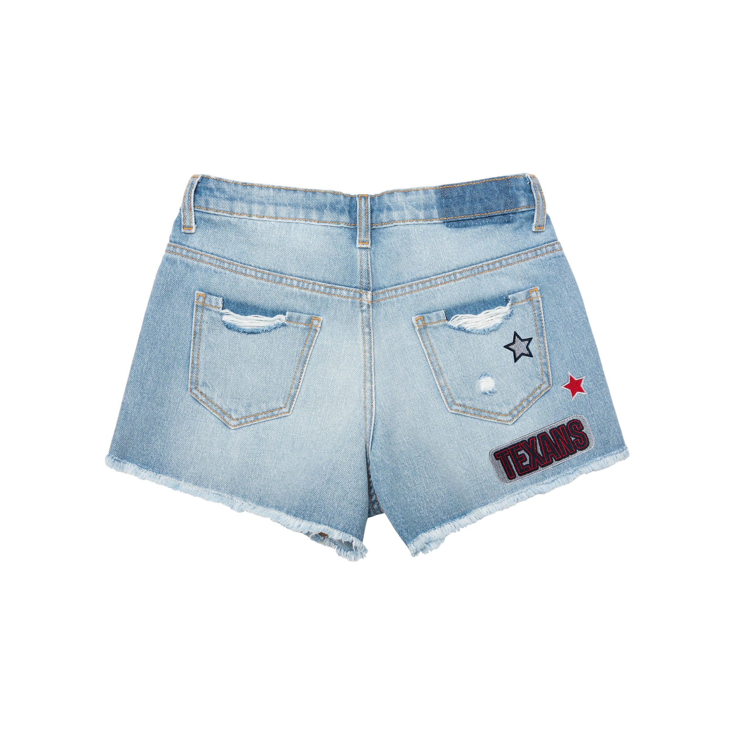Houston Texans NFL Womens Team Logo Denim Shorts - Image 4
