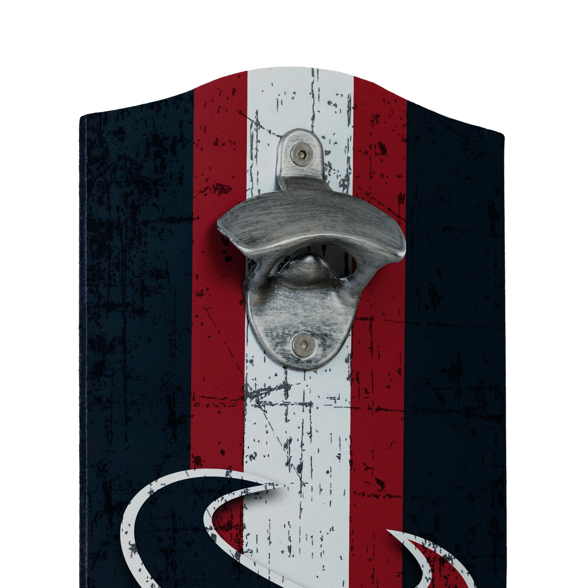 Houston Texans NFL Wooden Bottle Cap Opener Sign - Image 3
