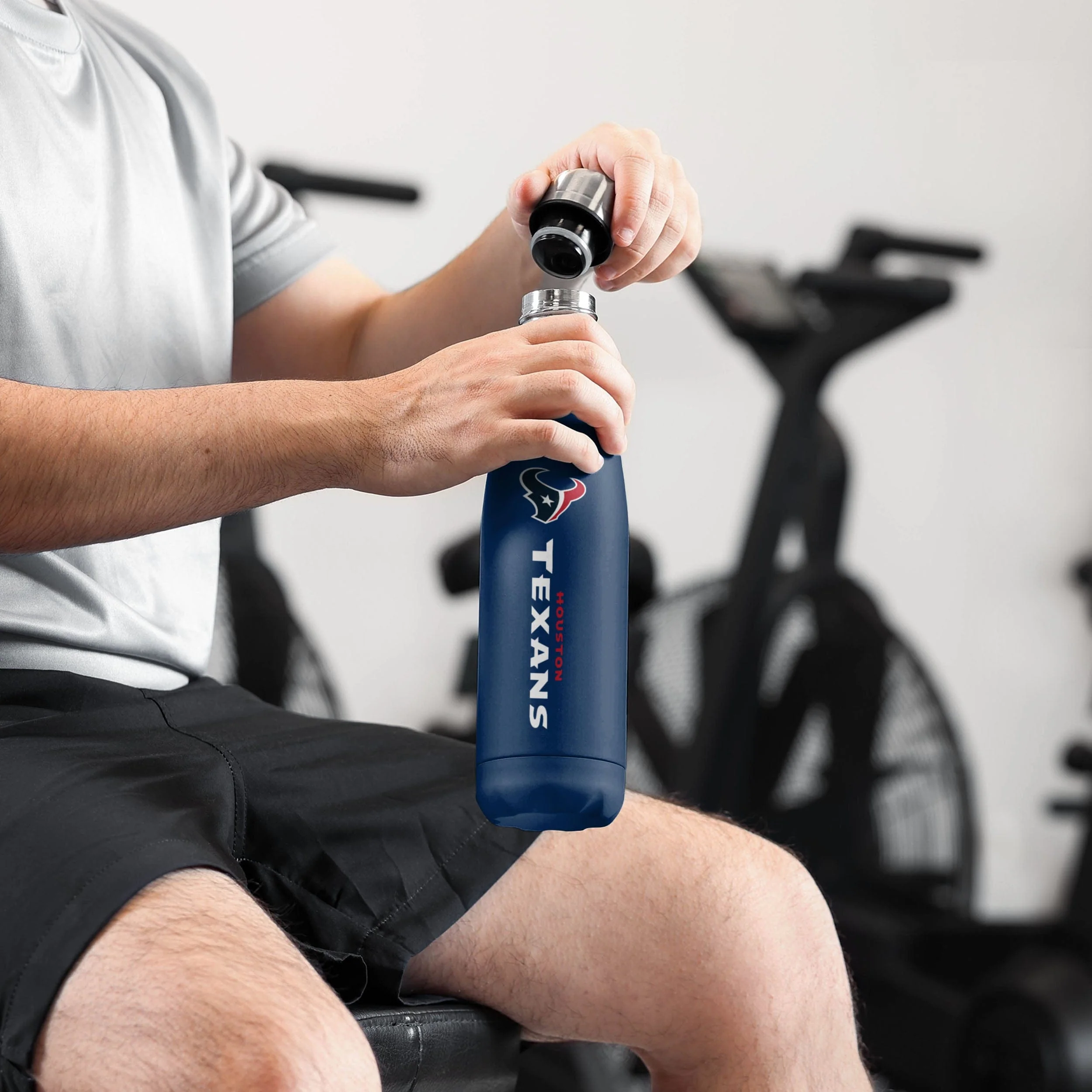Houston Texans NFL Wordmark Chill Water Bottle - Image 3