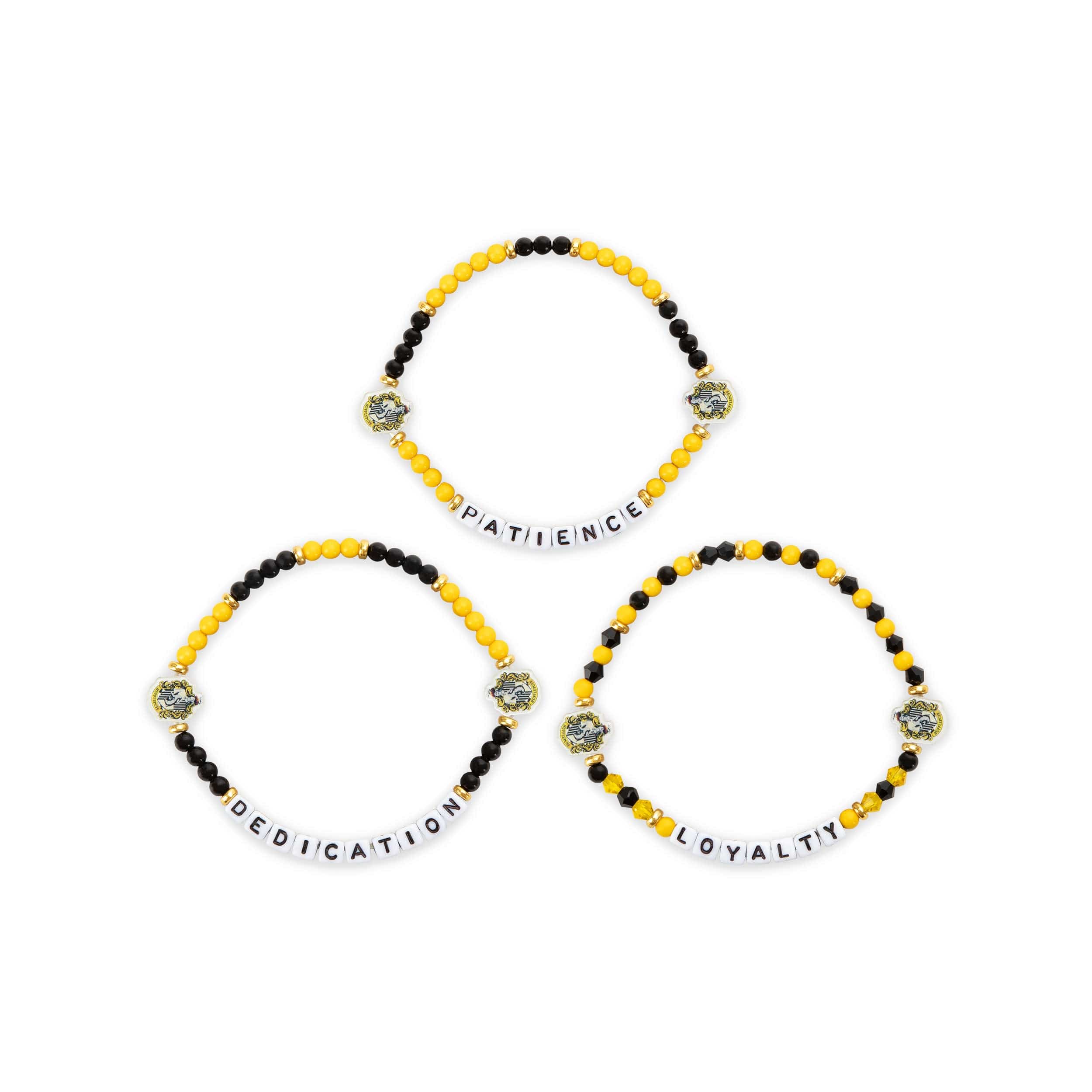 Hufflepuff Harry Potter 3 Pack Friendship Bracelet - Image 3