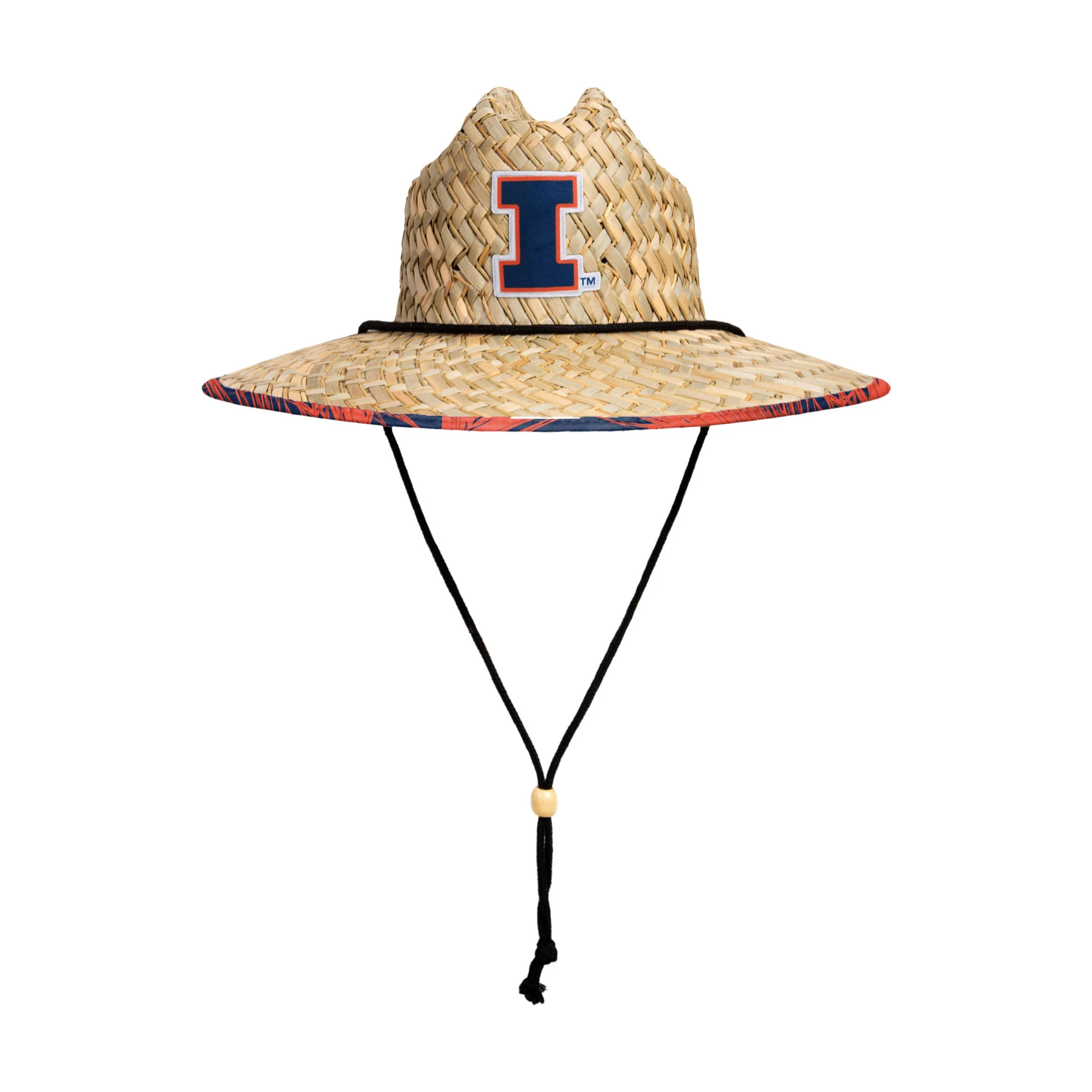 Illinois Fighting Illini NCAA Floral Straw Hat - Image 3