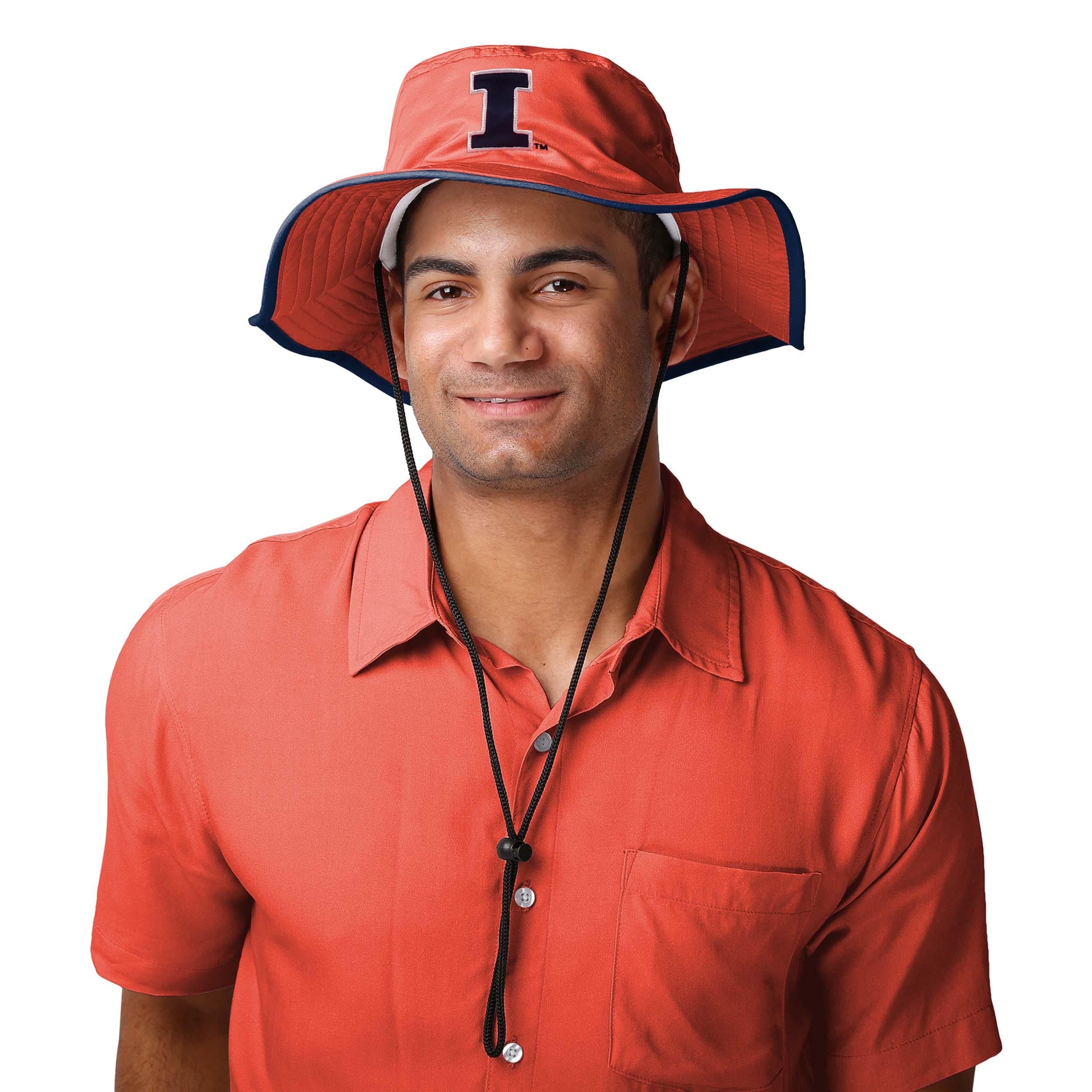 Illinois Fighting Illini NCAA Solid Boonie Hat - Image 2