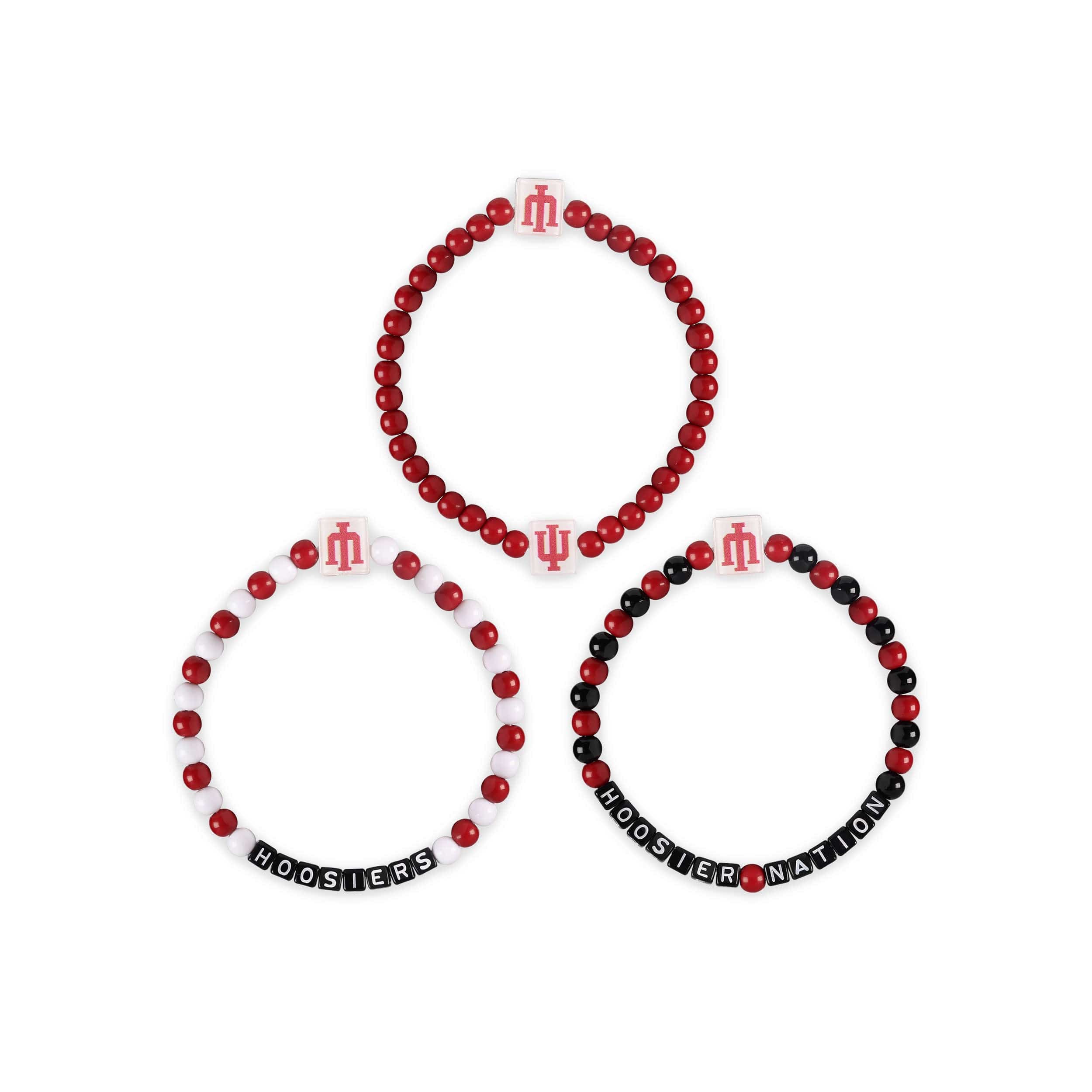Indiana Hoosiers NCAA 3 Pack Beaded Friendship Bracelet - Image 3