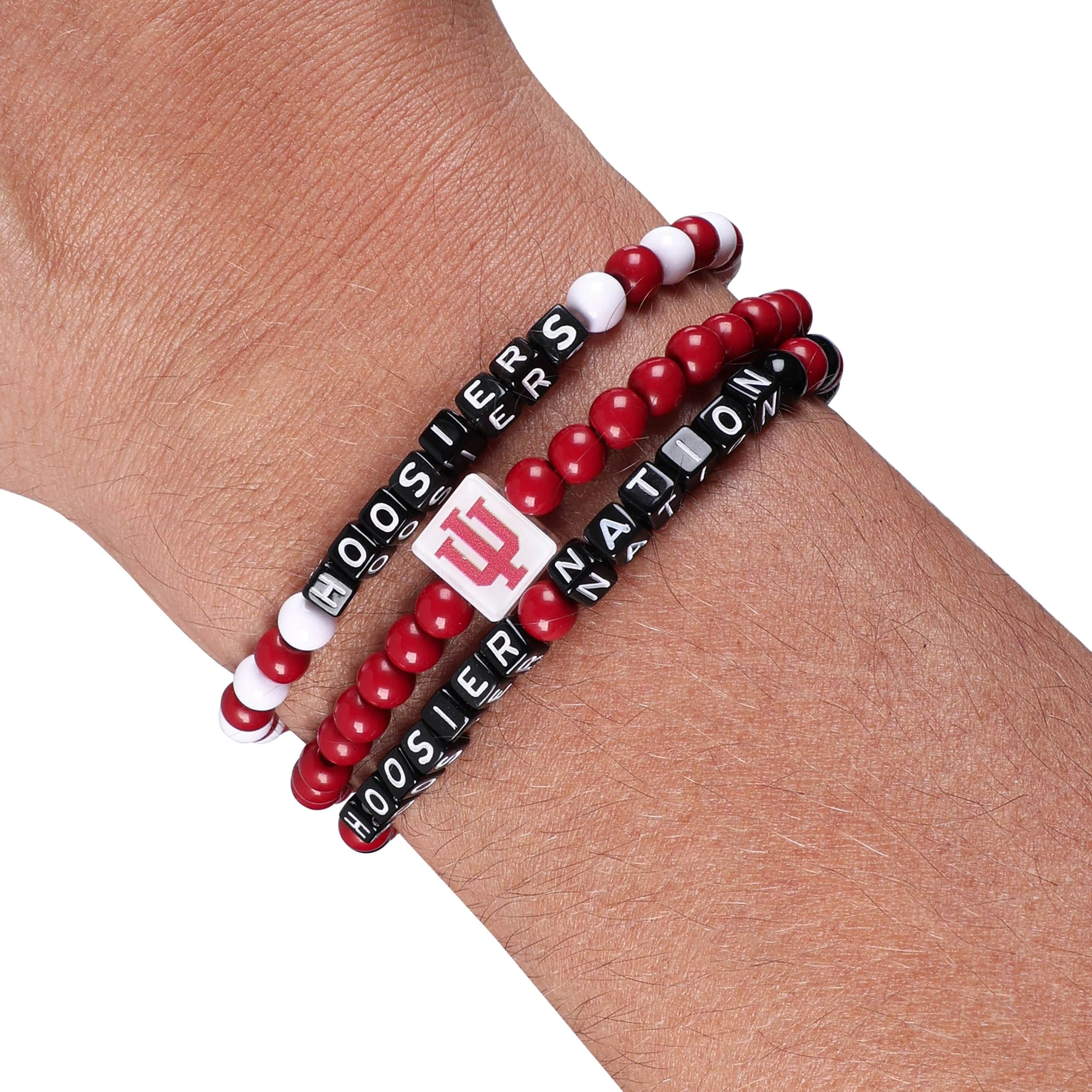Indiana Hoosiers NCAA 3 Pack Beaded Friendship Bracelet - Image 4