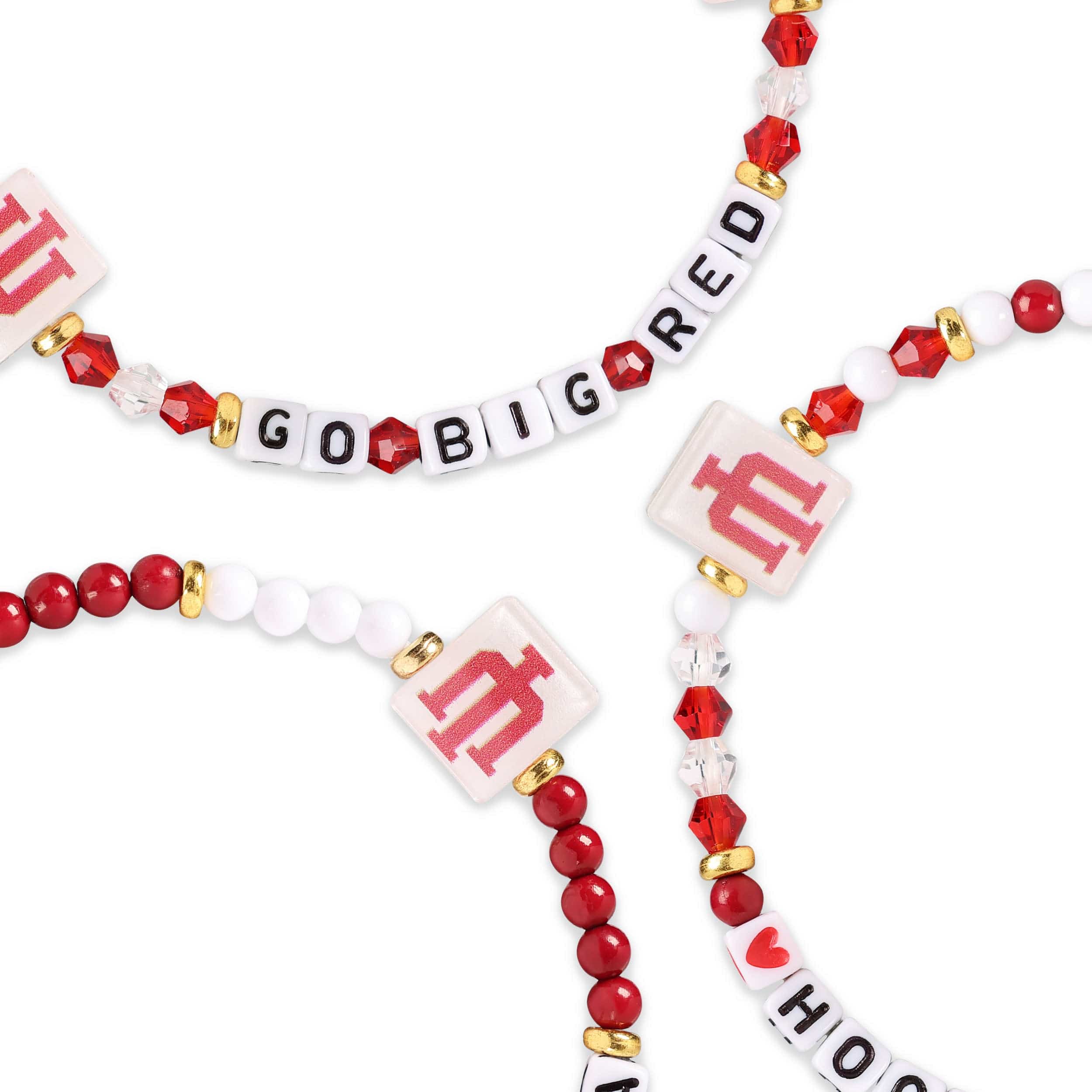 Indiana Hoosiers NCAA 3 Pack Friendship Bracelet - Image 2