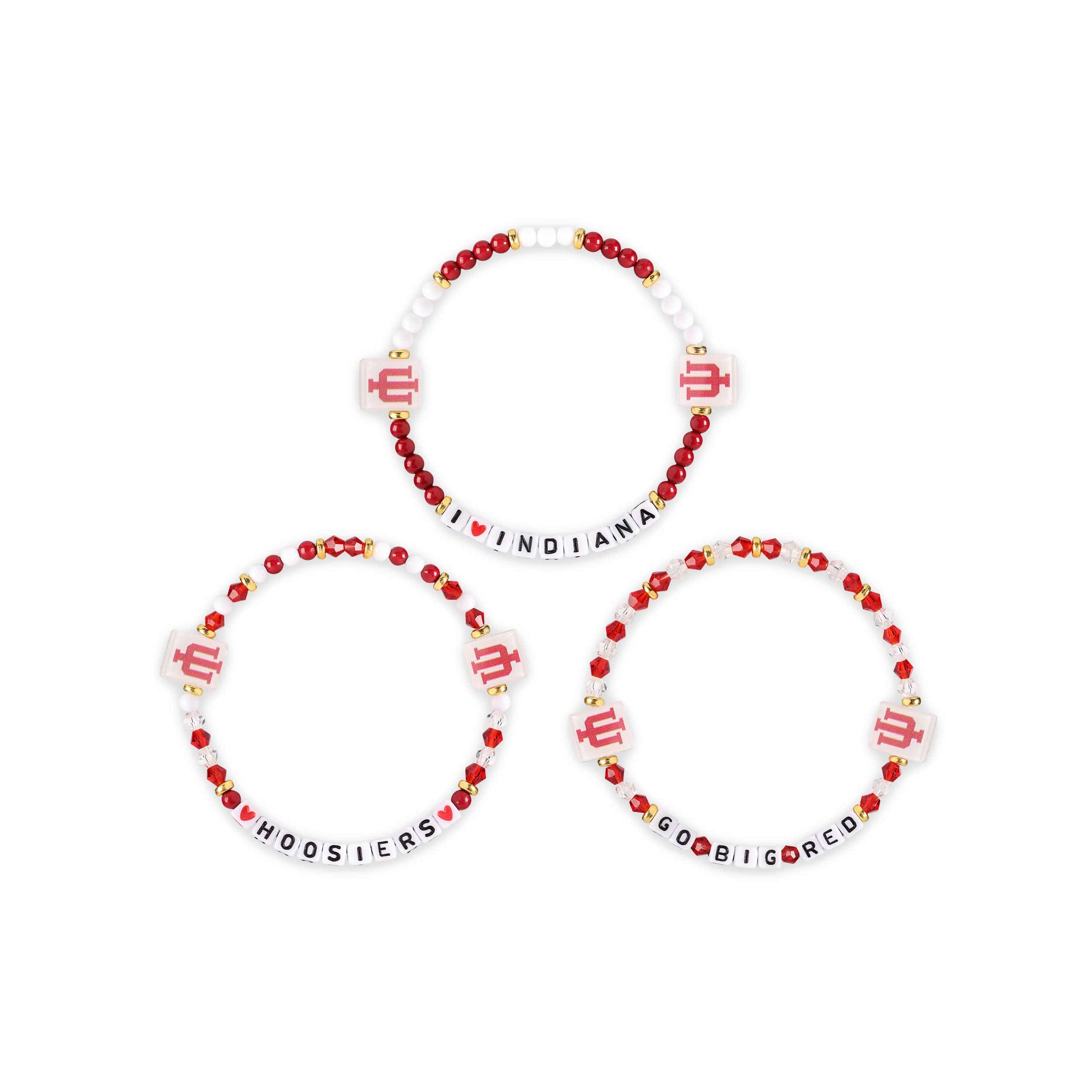 Indiana Hoosiers NCAA 3 Pack Friendship Bracelet - Image 3