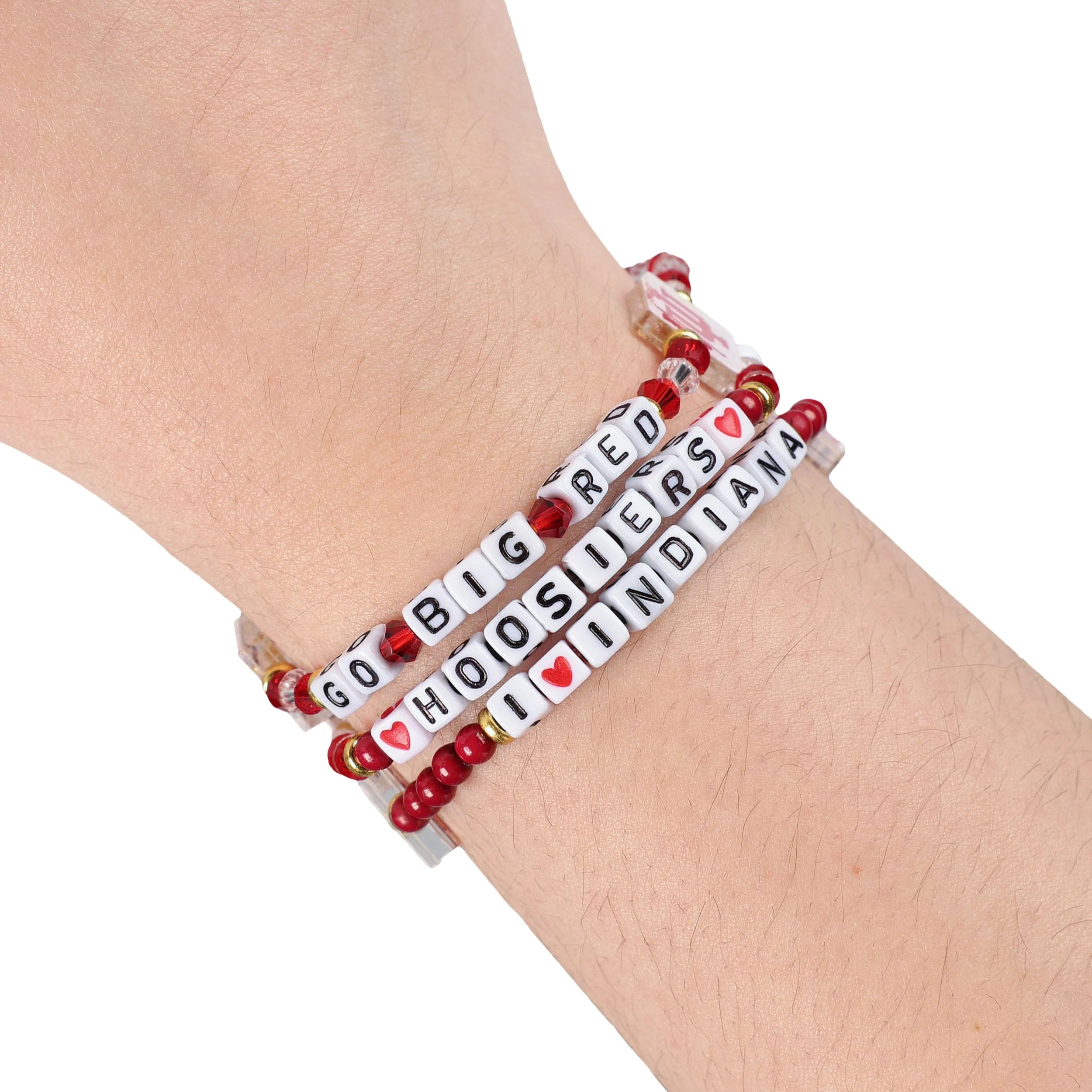Indiana Hoosiers NCAA 3 Pack Friendship Bracelet - Image 4
