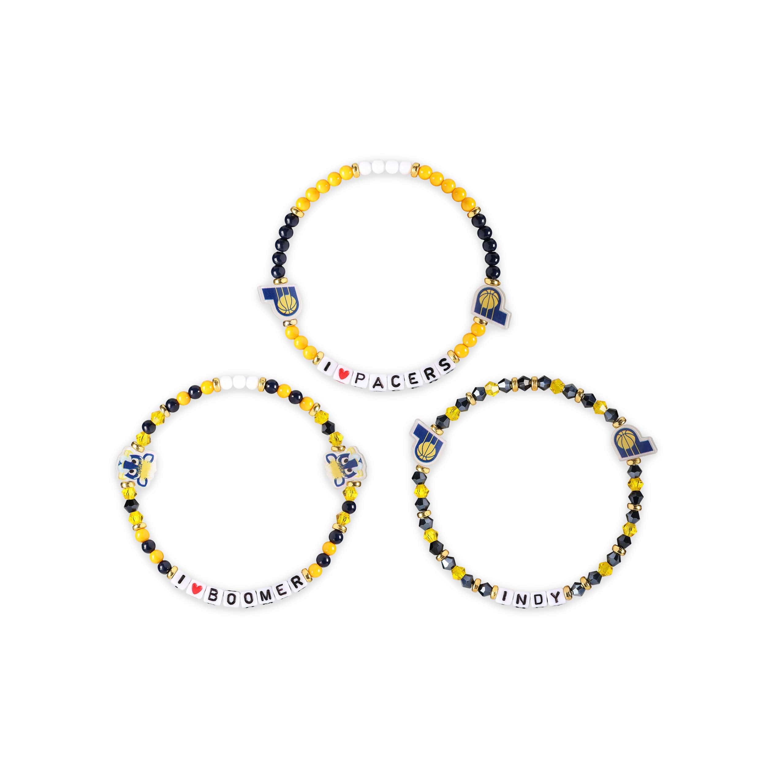 Indiana Pacers NBA 3 Pack Friendship Bracelet - Image 3