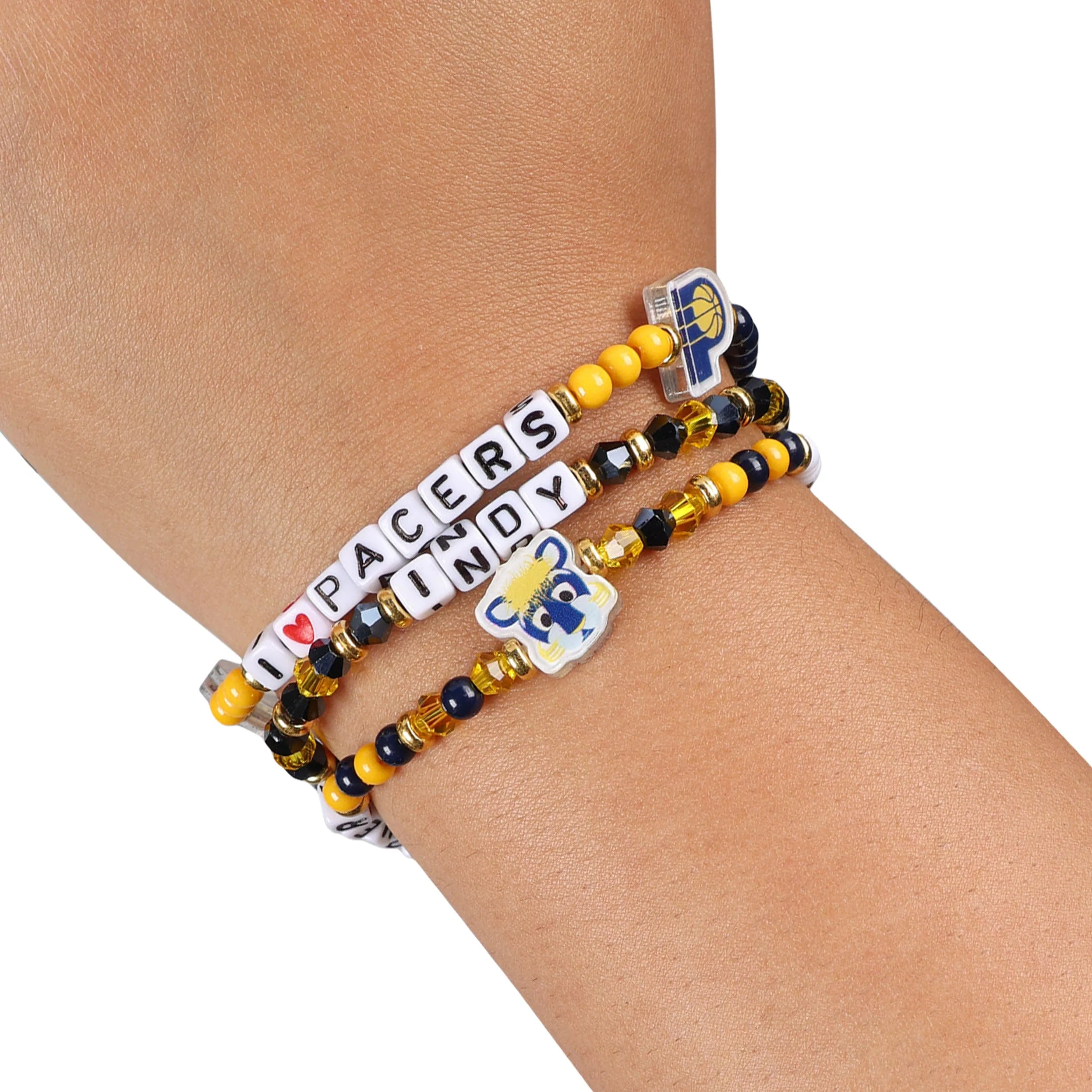 Indiana Pacers NBA 3 Pack Friendship Bracelet - Image 4