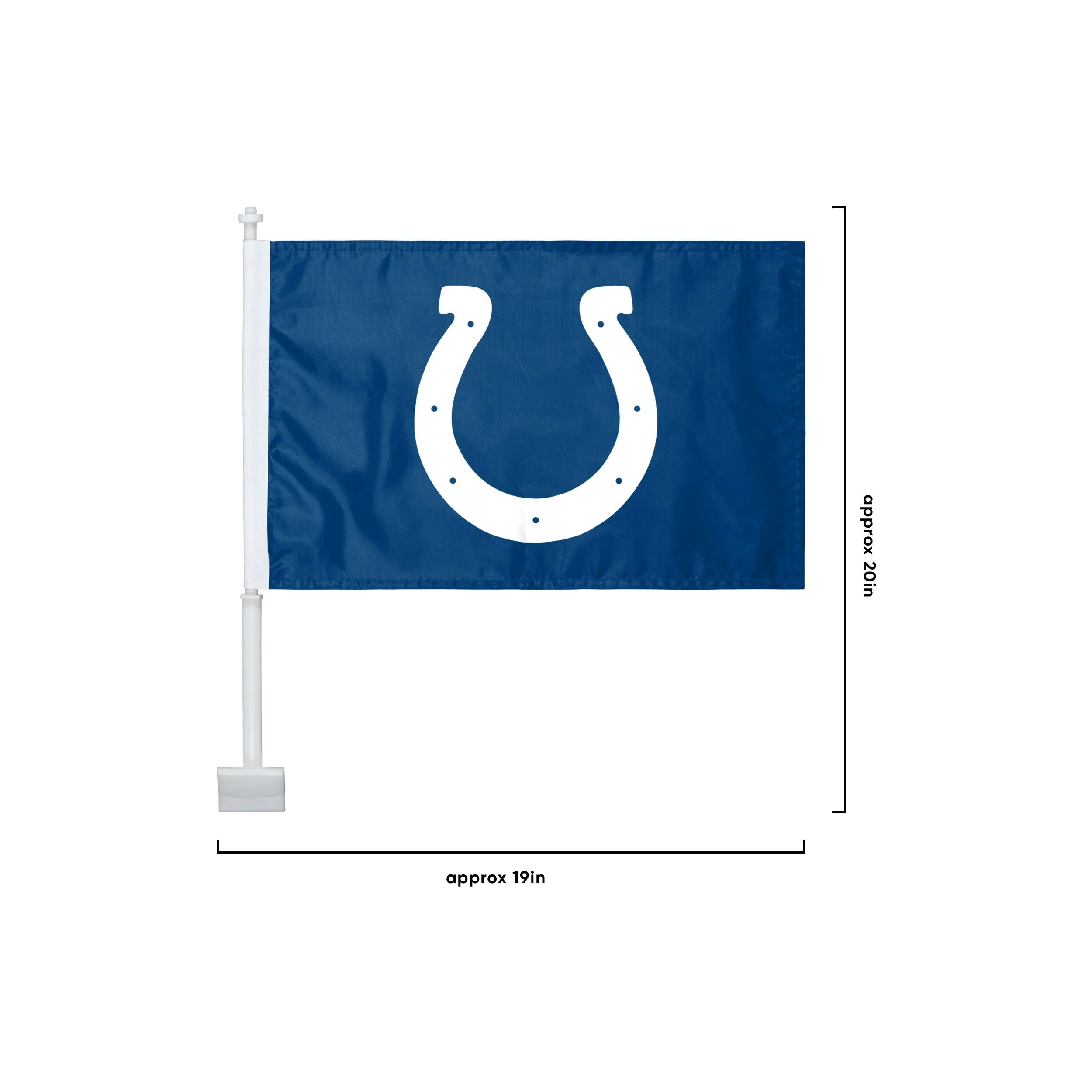 Indianapolis Colts NFL 2 Pack Solid Car Flag - Image 3