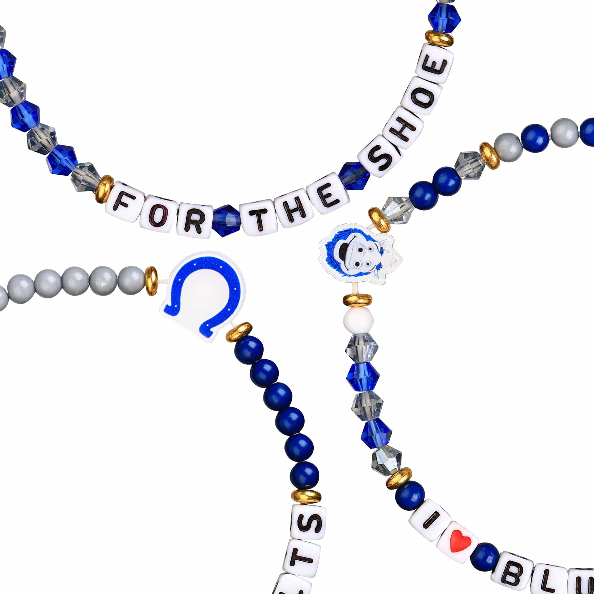 Indianapolis Colts NFL 3 Pack Friendship Bracelet - Image 2