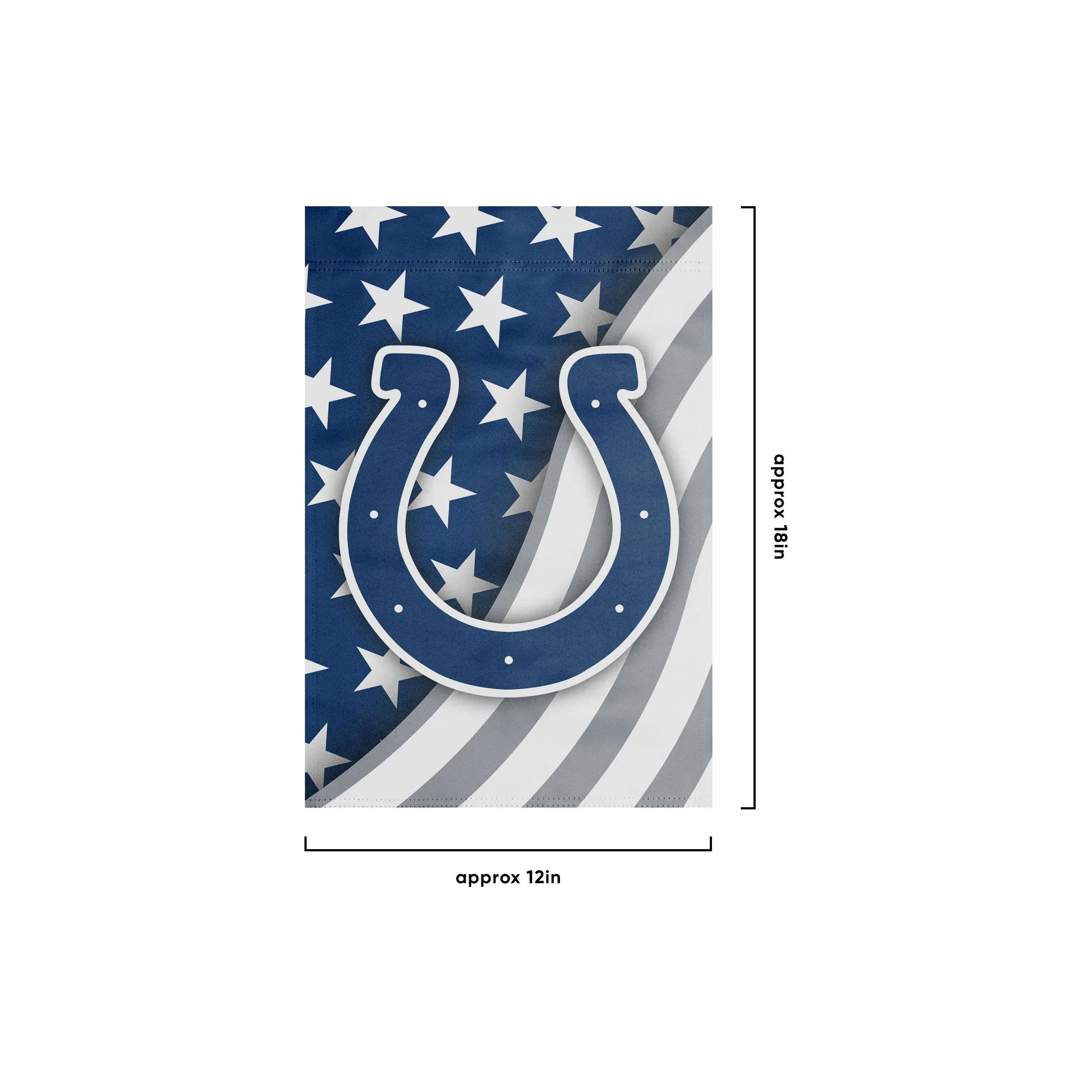 Indianapolis Colts NFL Americana Garden Flag - Image 3
