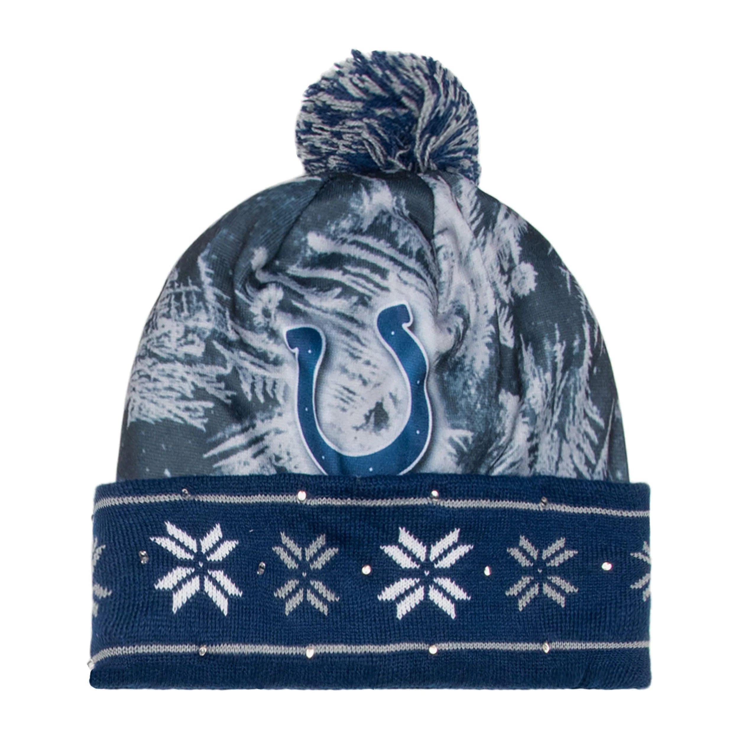 Indianapolis Colts NFL Big Logo Light Up Printed Beanie - Image 2