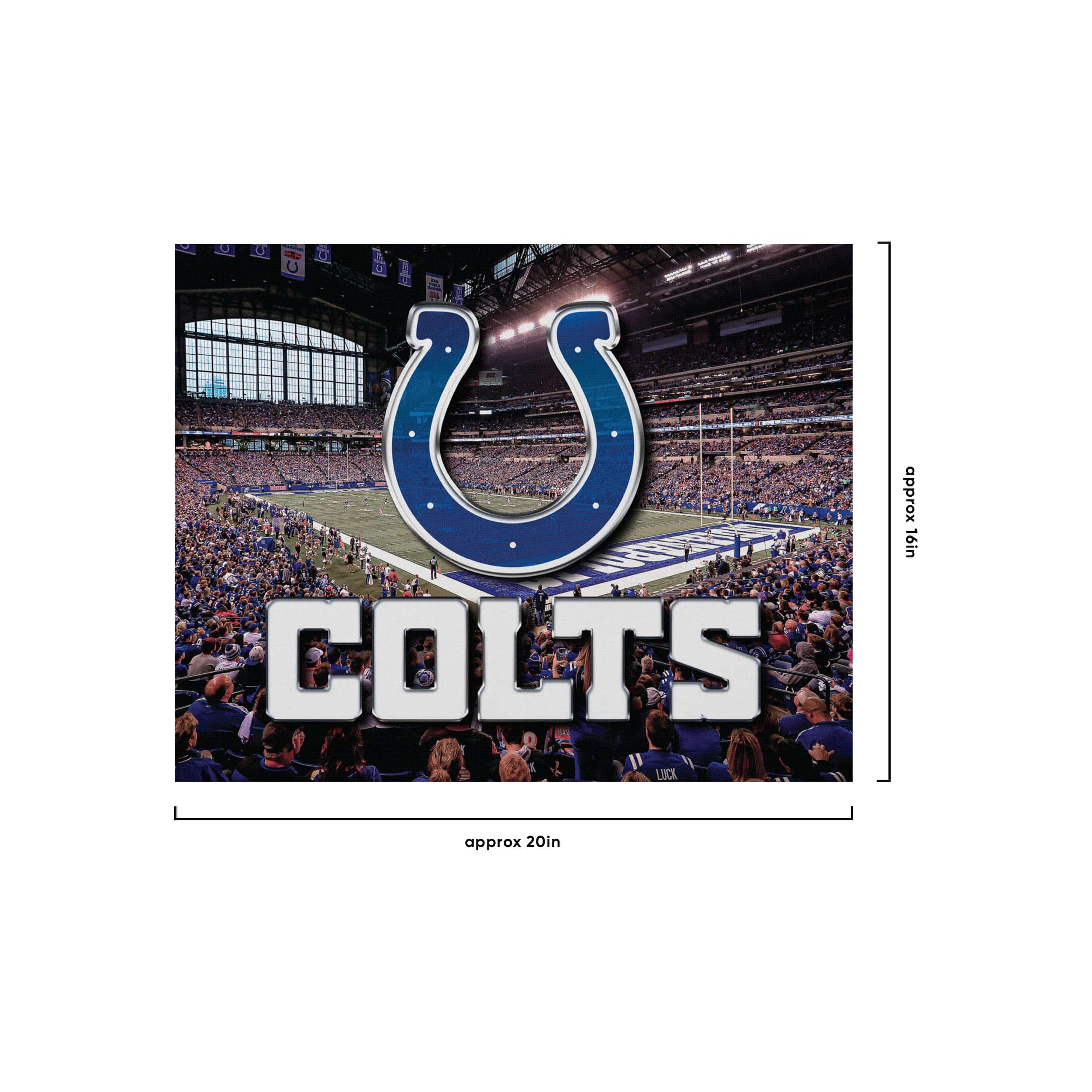 Indianapolis Colts NFL Canvas Wall Sign - Image 4