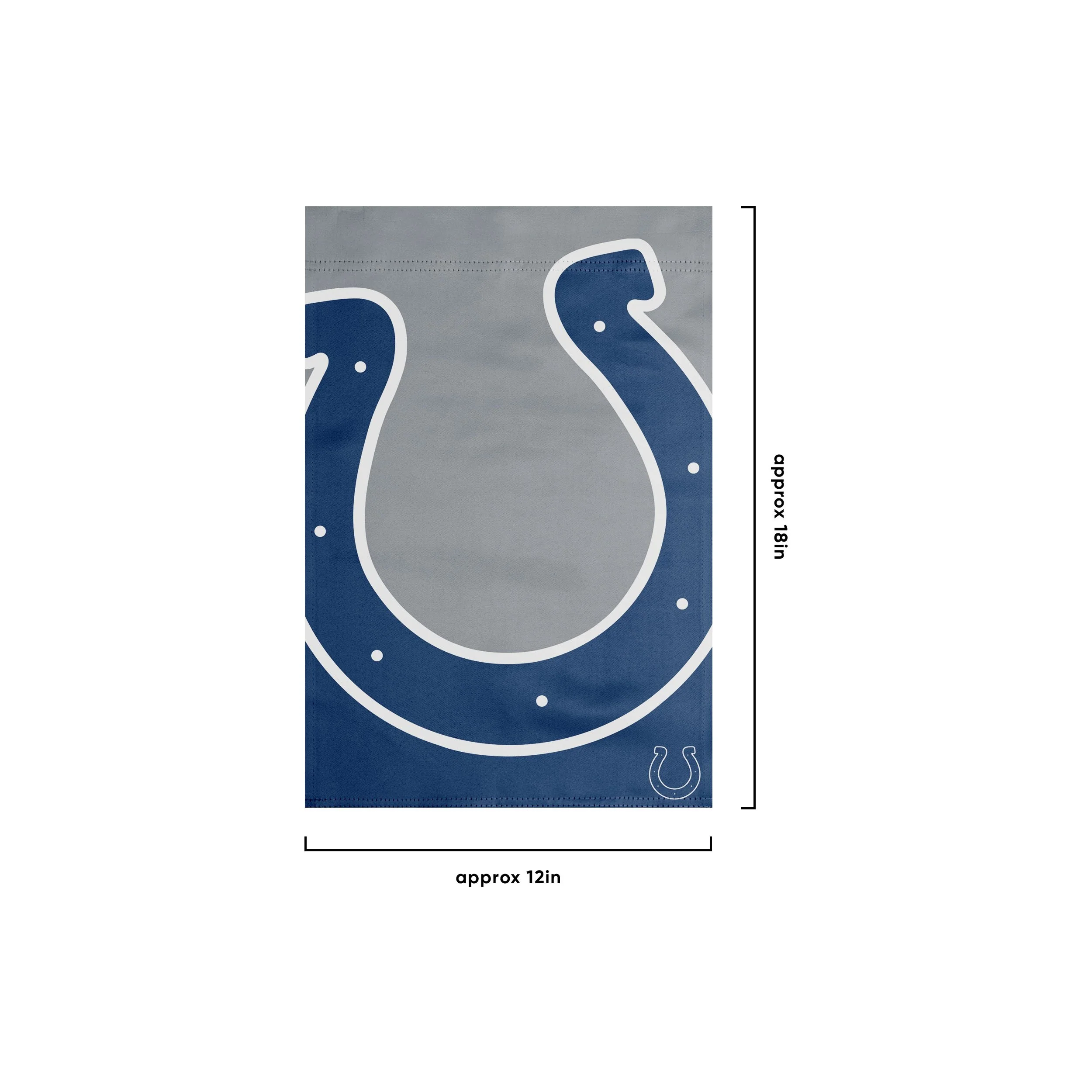 Indianapolis Colts NFL Colorblock Helmet Garden Flag - Image 3