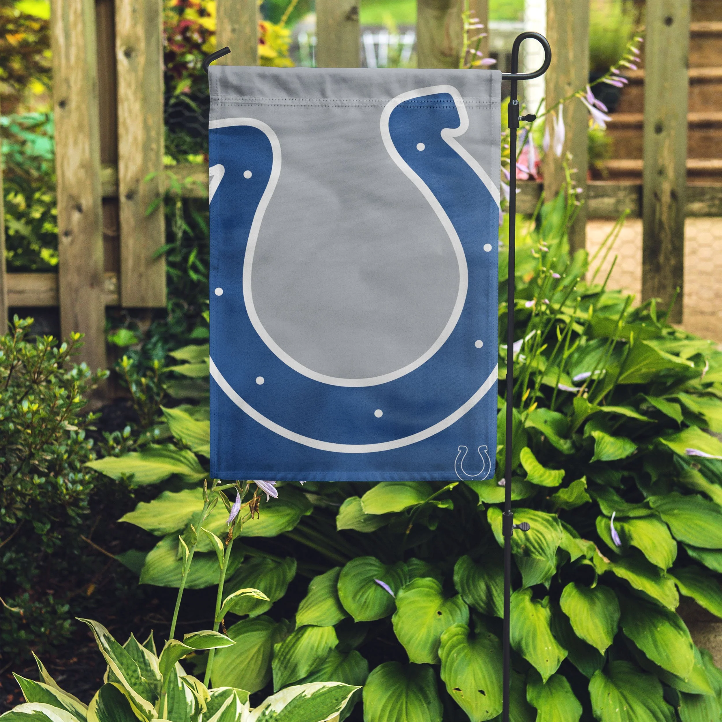 Indianapolis Colts NFL Colorblock Helmet Garden Flag - Image 4