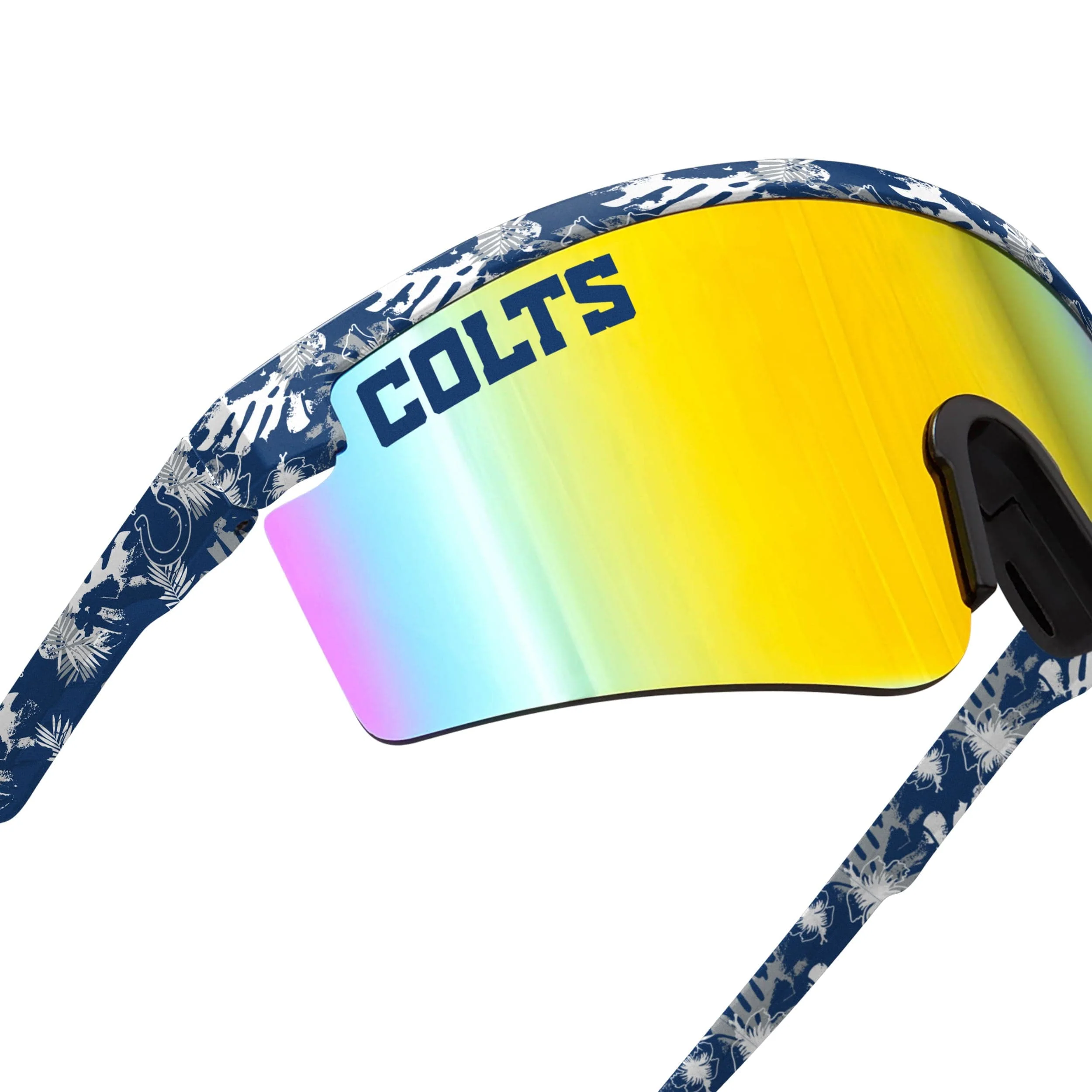 Indianapolis Colts NFL Floral Large Frame Sunglasses - Image 4