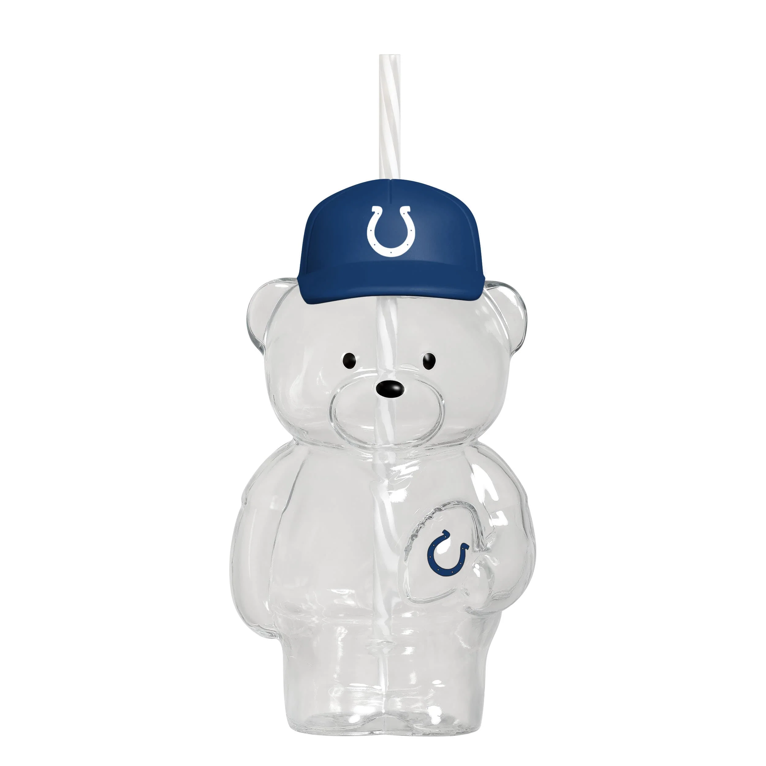 Indianapolis Colts NFL Glass Bear Tumbler (PREORDER - SHIPS LATE JUNE)