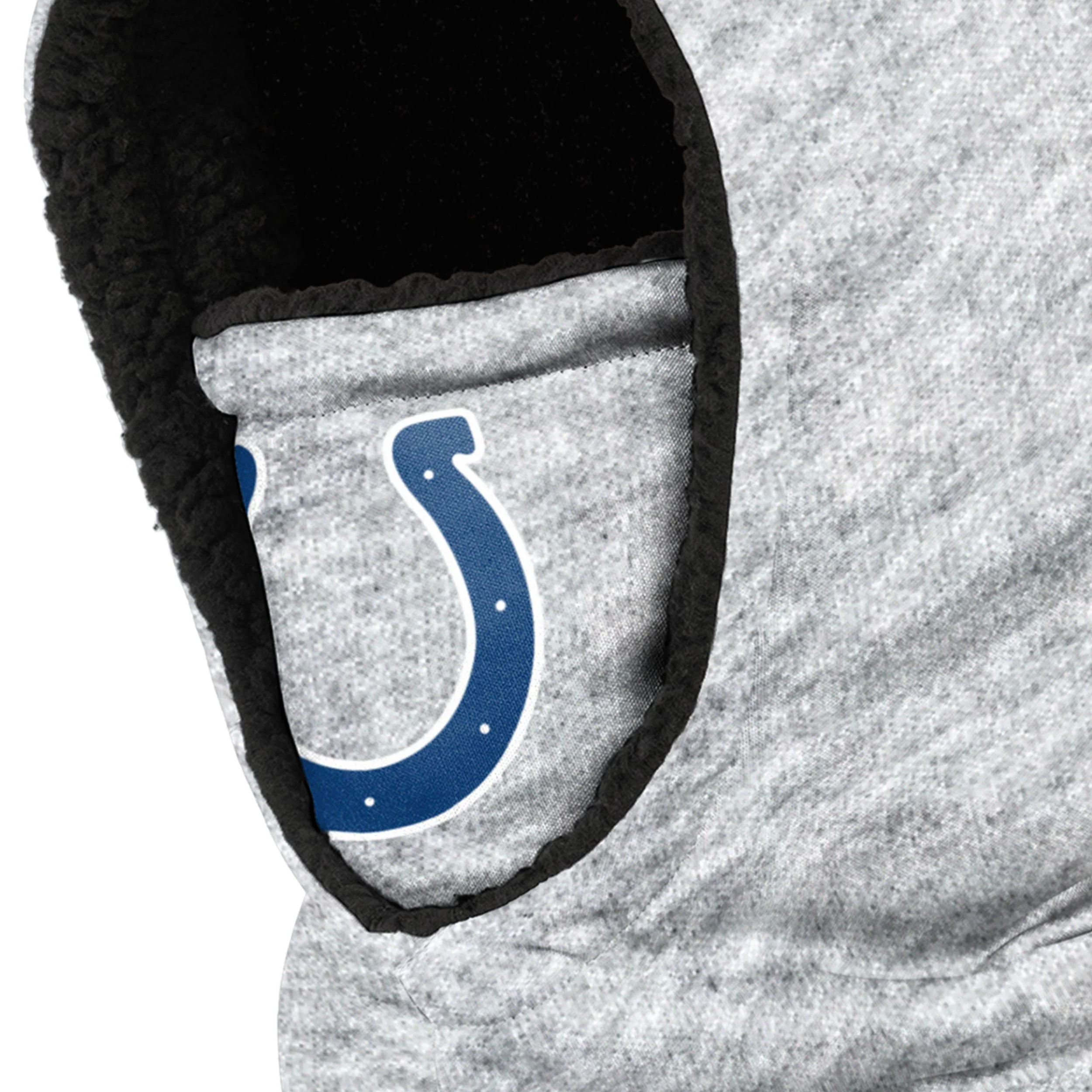 Indianapolis Colts NFL Heather Grey Big Logo Hooded Gaiter - Image 3