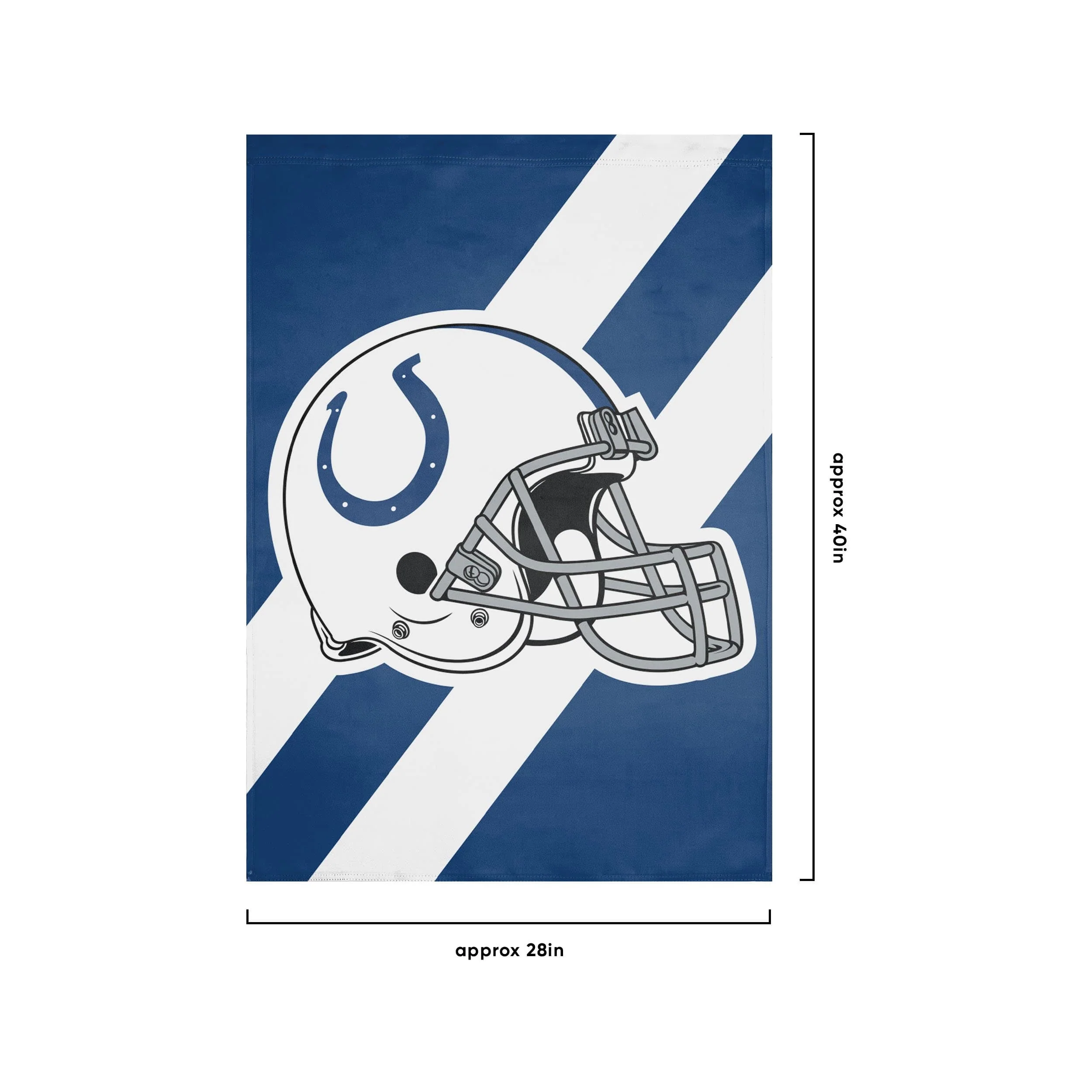 Indianapolis Colts NFL Helmet Vertical Flag - Image 3