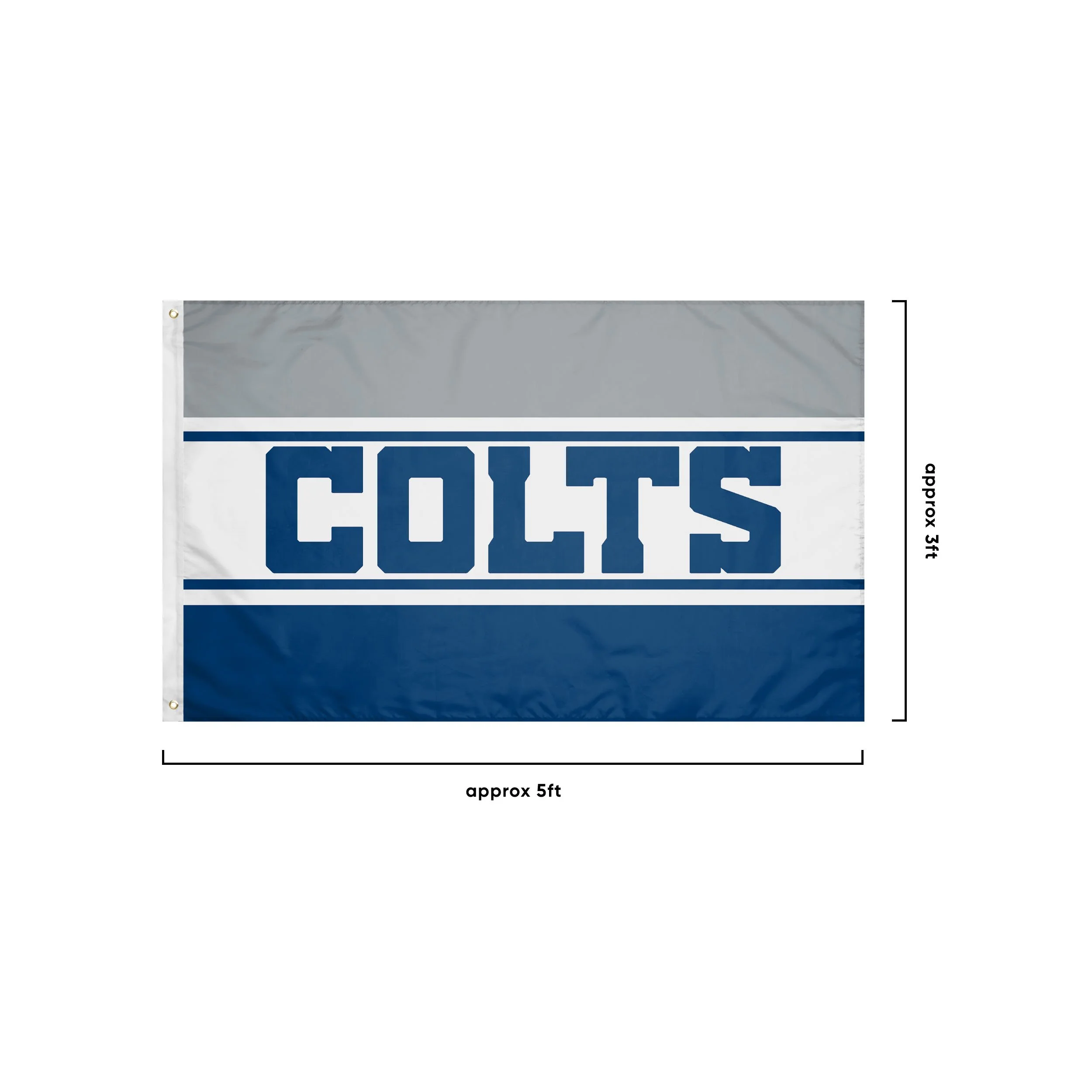 Indianapolis Colts NFL Horizontal Flag - Image 3