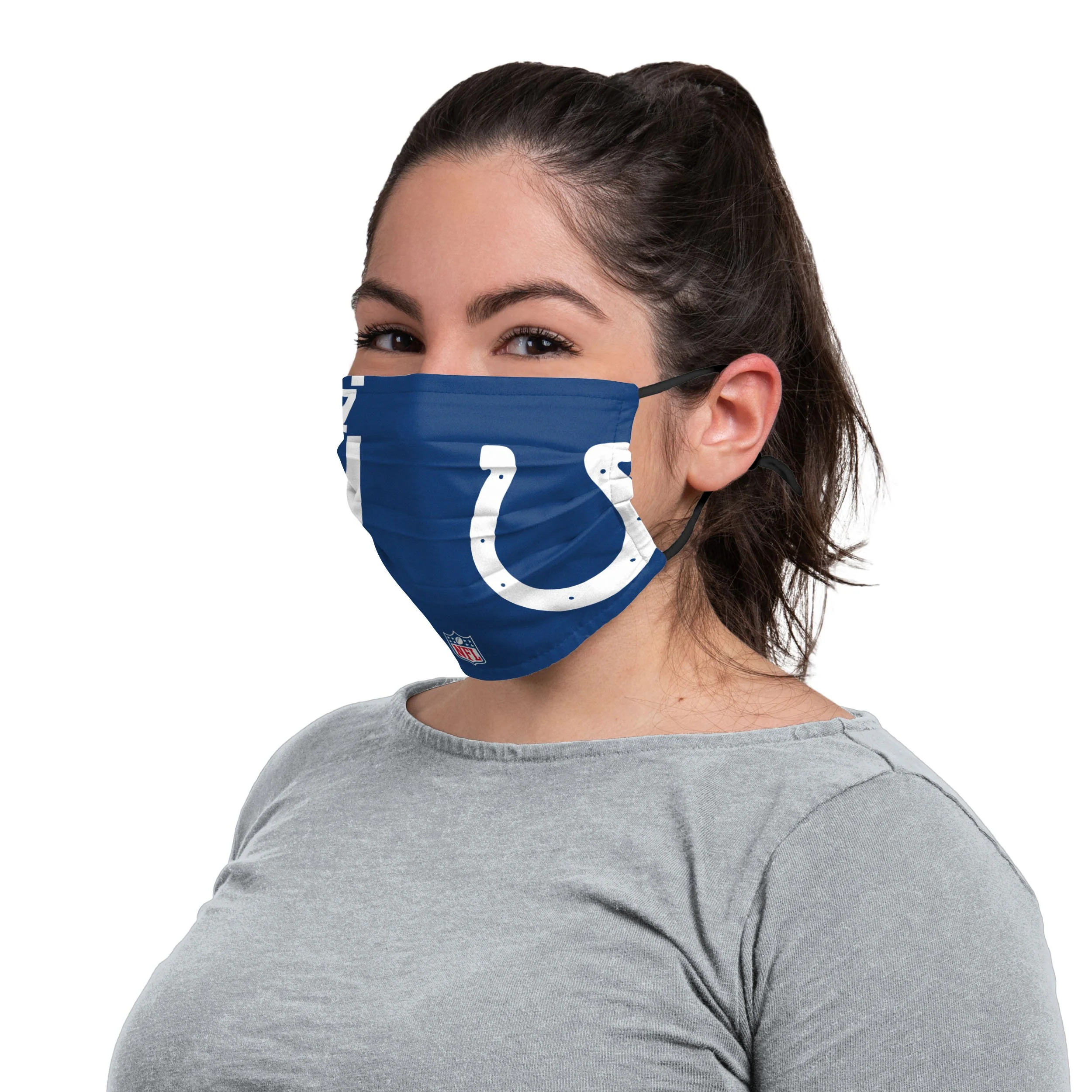 Indianapolis Colts NFL Jacoby Brissett On-Field Sideline Logo Face Cover - Image 3