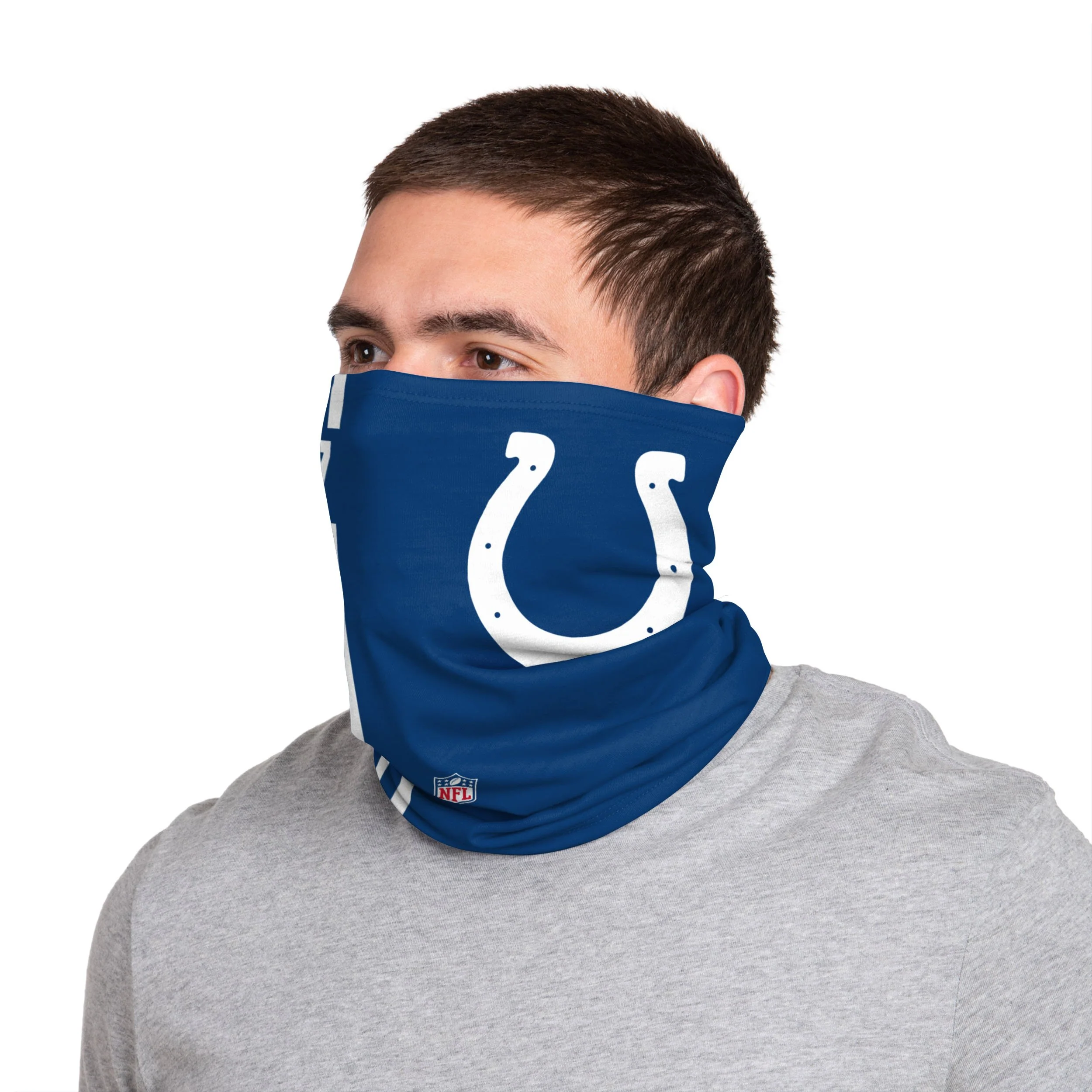 Indianapolis Colts NFL Jacoby Brissett On-Field Sideline Logo Gaiter Scarf - Image 2