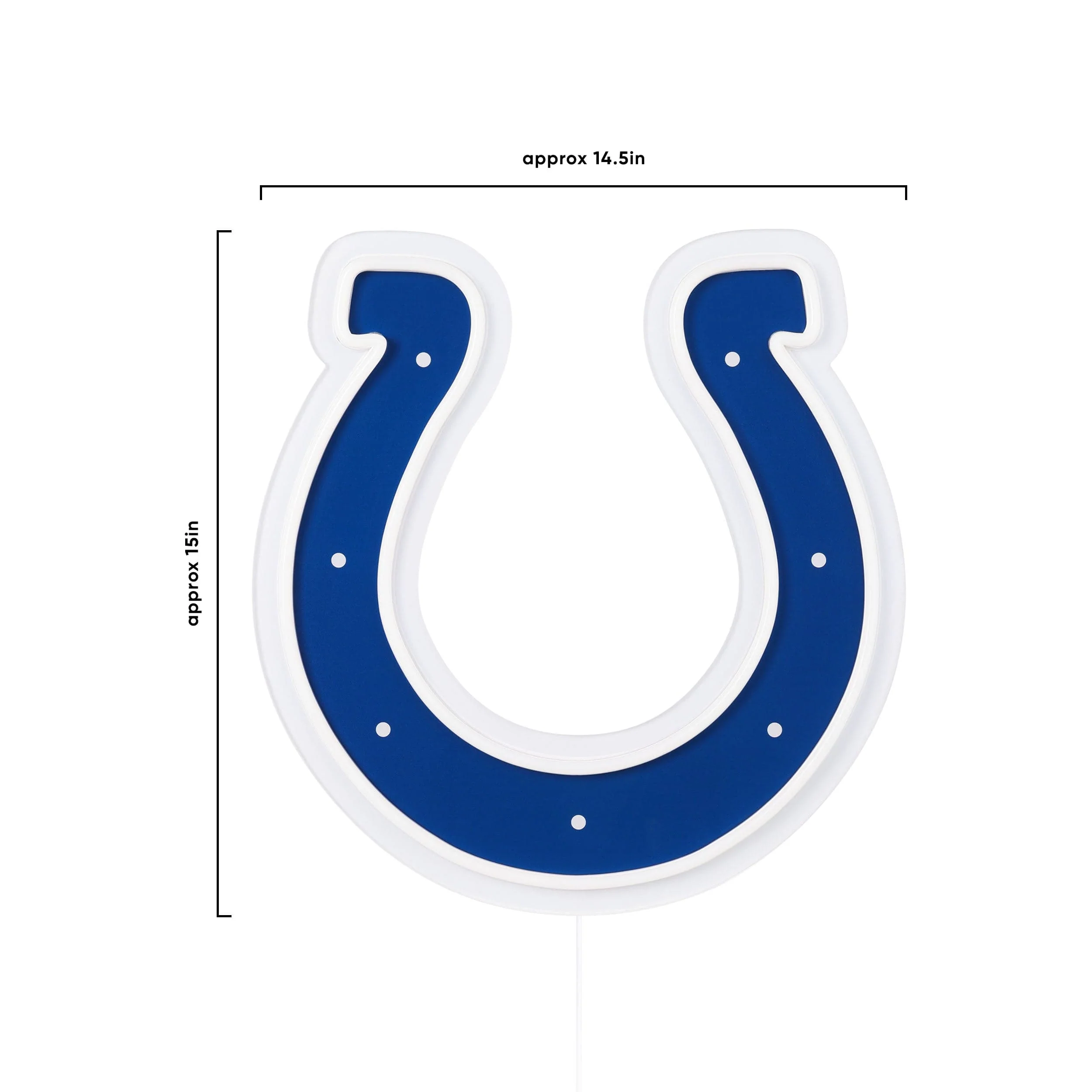 Indianapolis Colts NFL LED Neon Light Up Team Logo Sign - Image 5