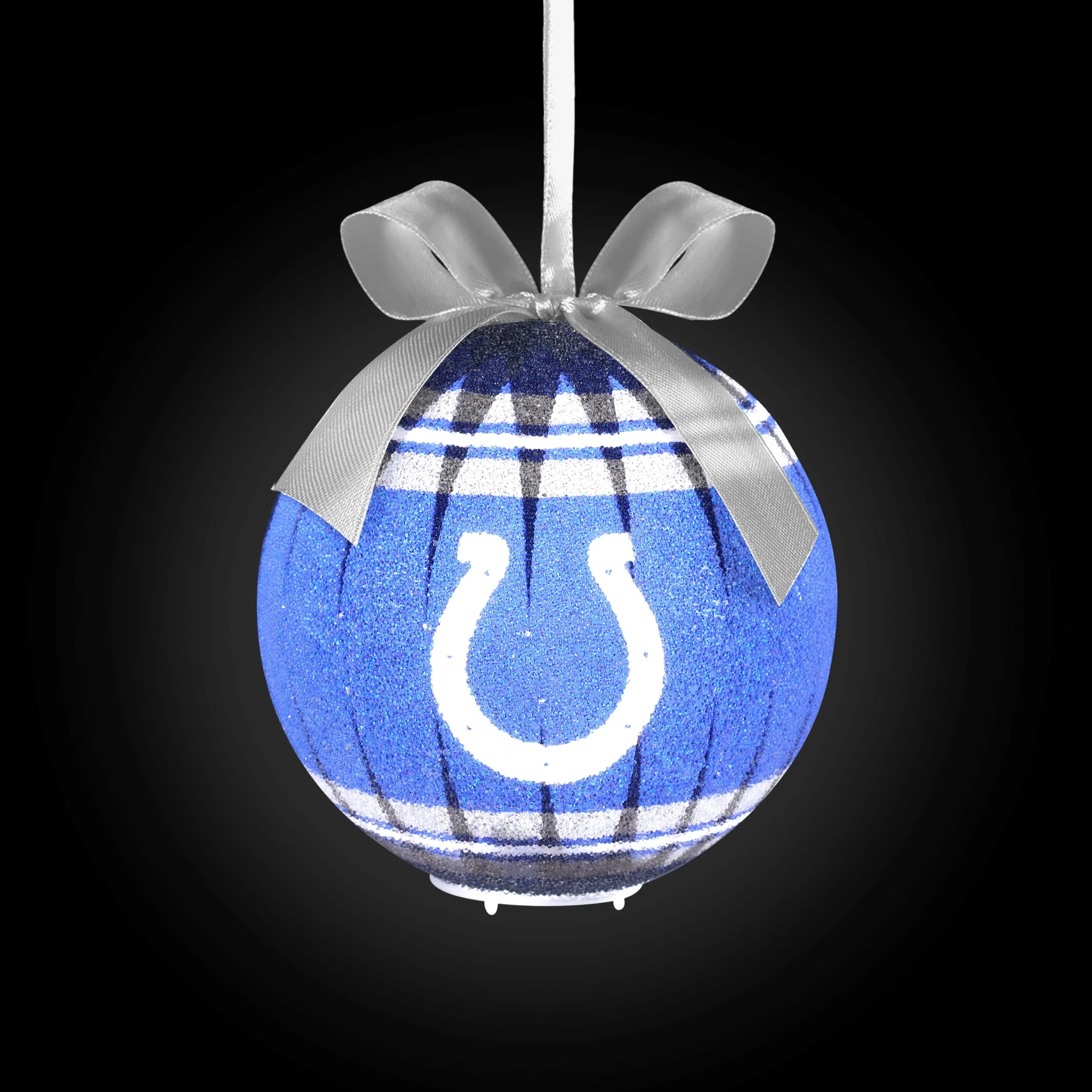Indianapolis Colts NFL LED Shatterproof Ball Ornament - Image 2