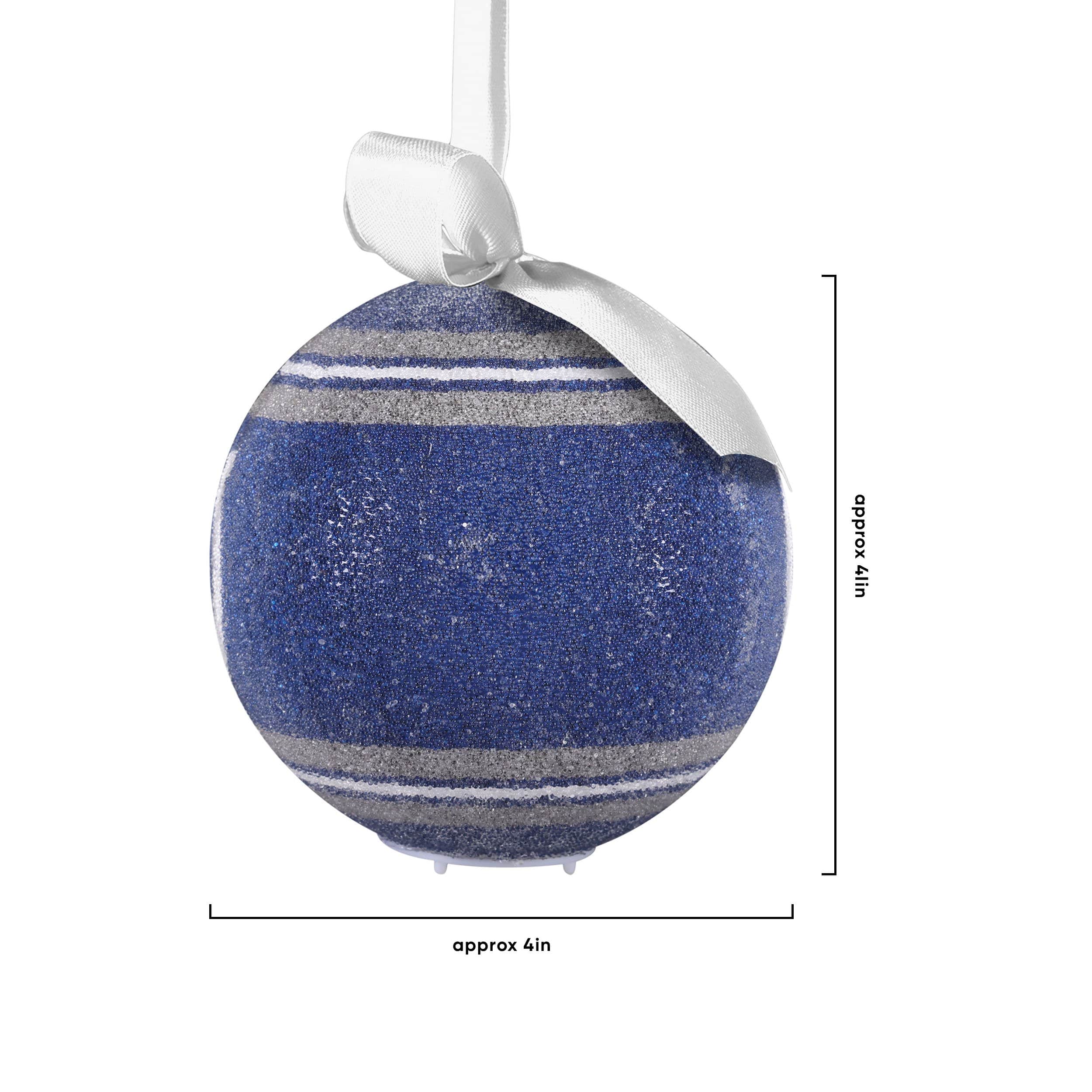 Indianapolis Colts NFL LED Shatterproof Ball Ornament - Image 4