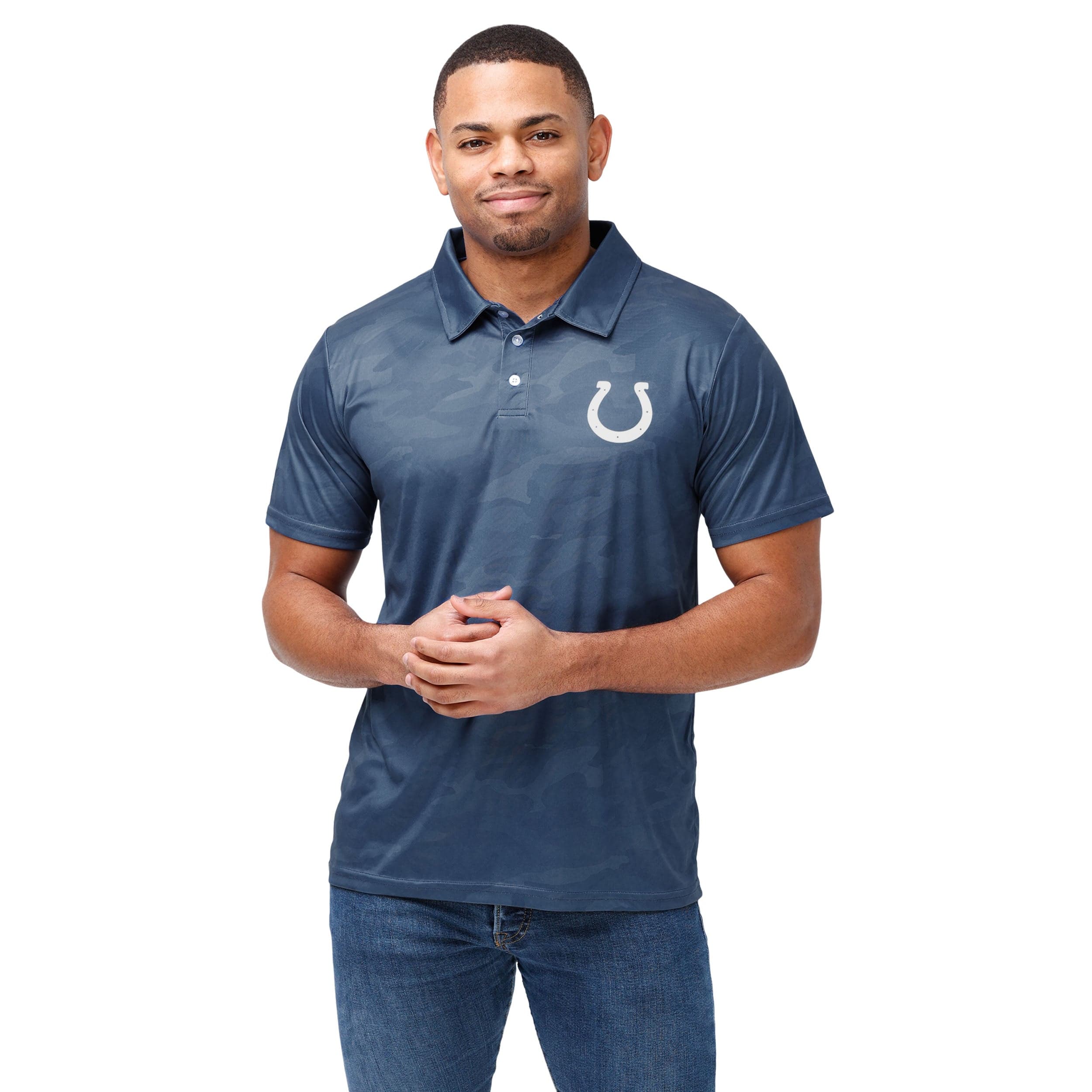 Indianapolis Colts NFL Mens Color Camo Polyester Polo - Image 2