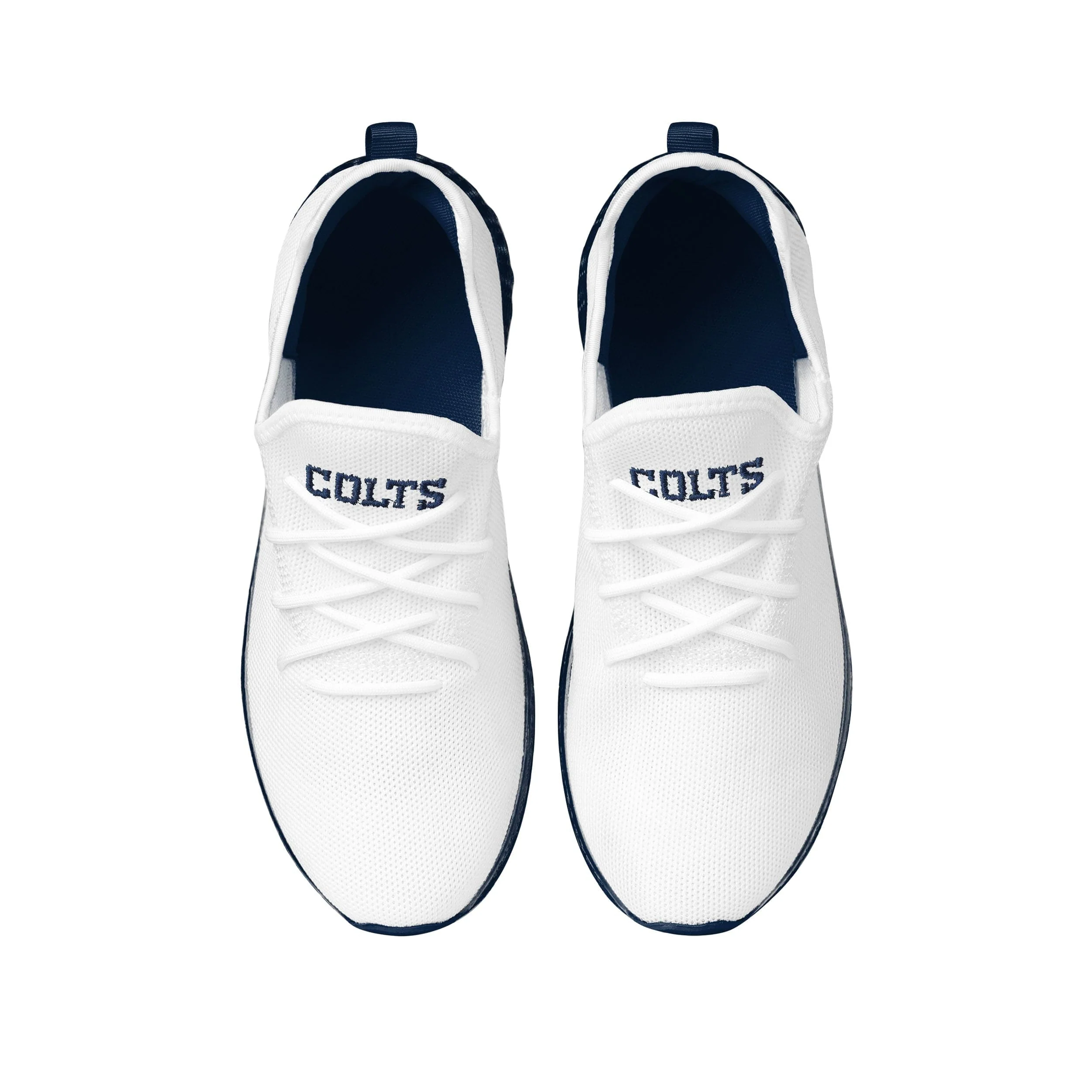 Indianapolis Colts NFL Mens Gradient Midsole White Sneakers - Image 4