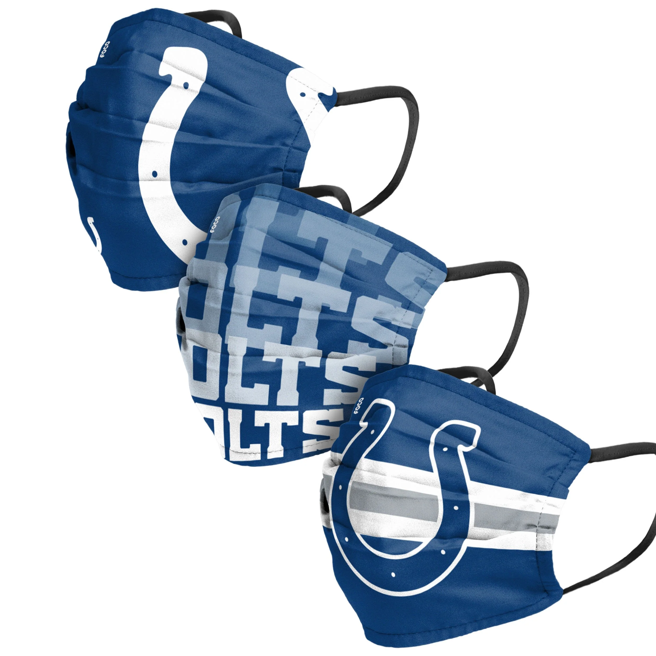 Indianapolis Colts NFL Mens Matchday 3 Pack Face Cover